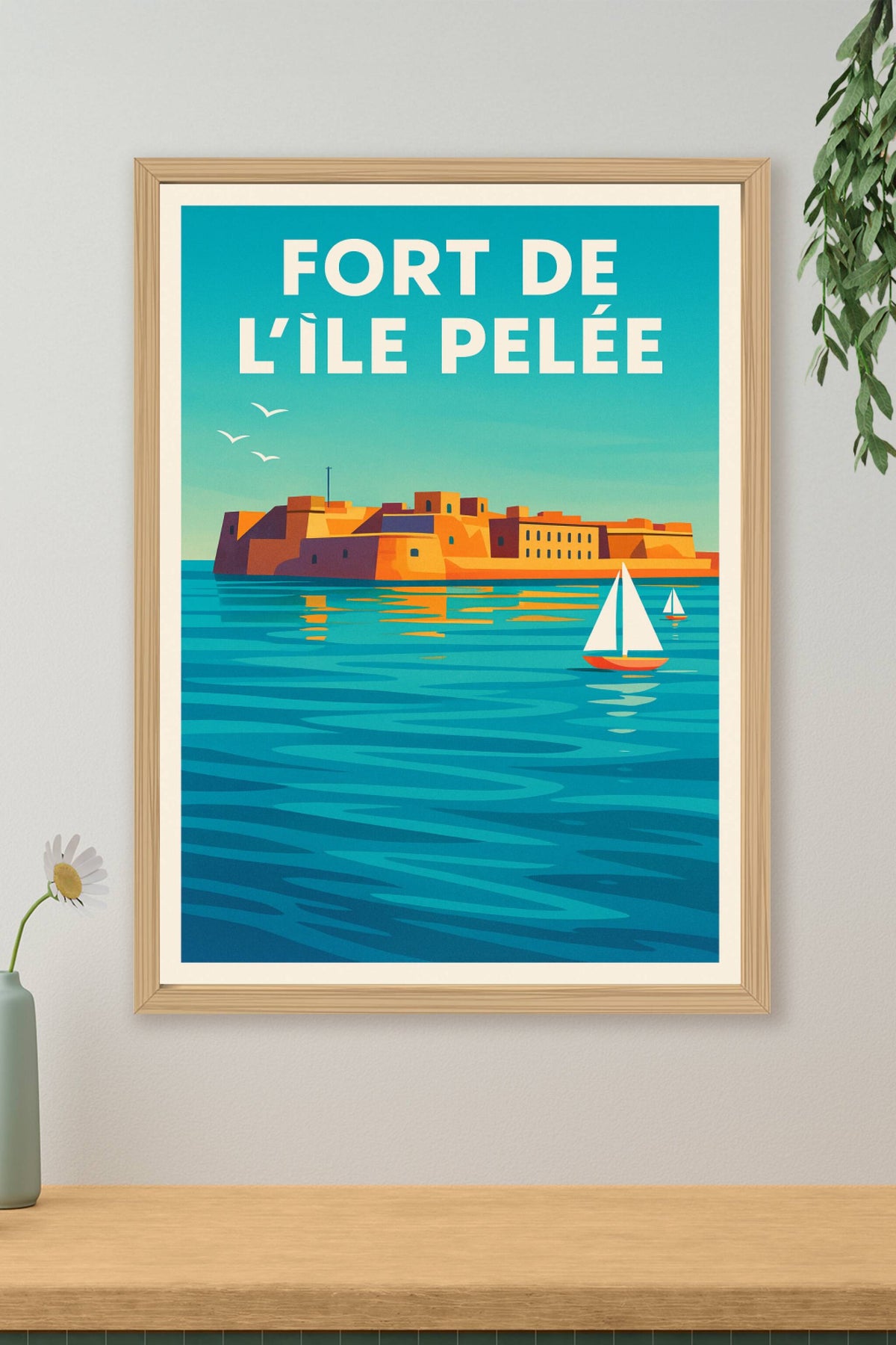 Affiche de Fort de l'Île Pelée - L'éclat historique de la rade de Cherbourg