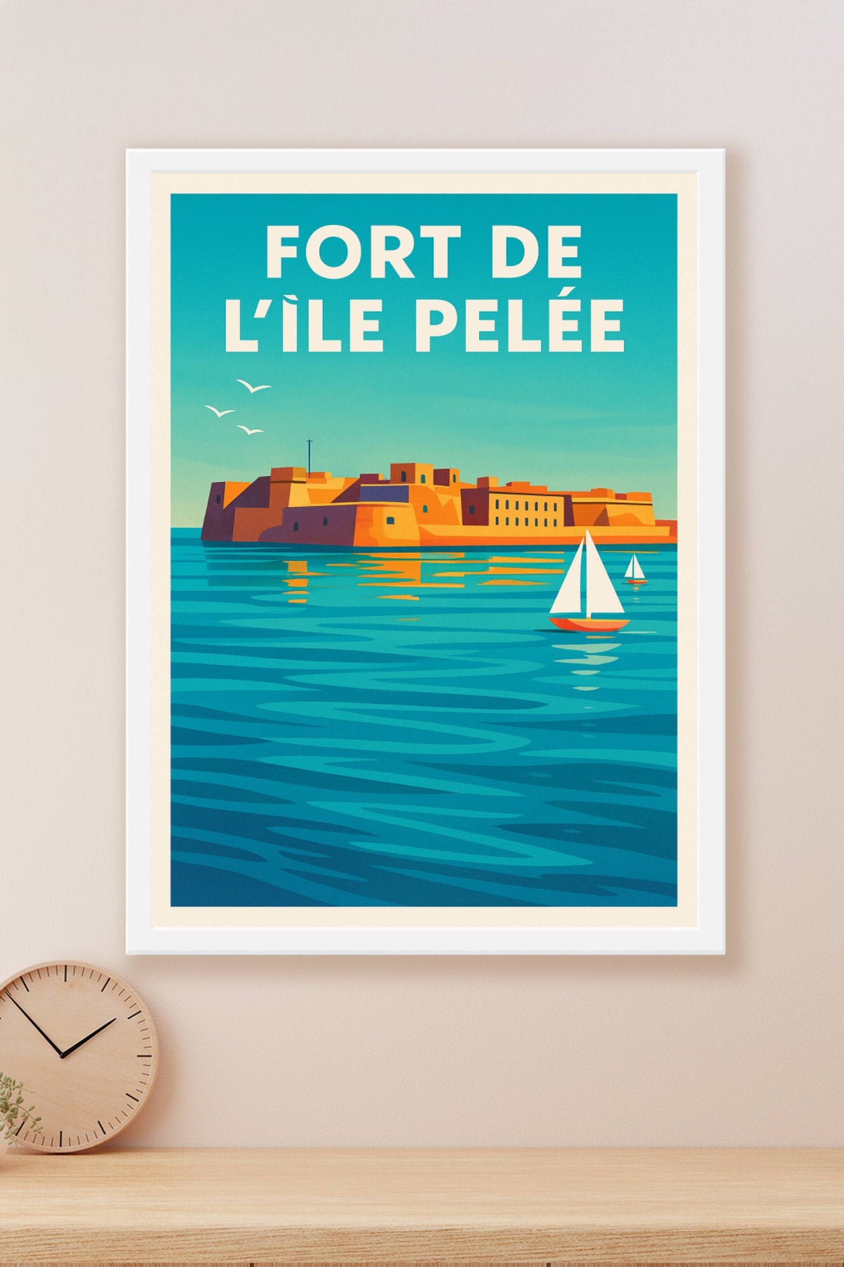 Affiche de Fort de l'Île Pelée - L'éclat historique de la rade de Cherbourg