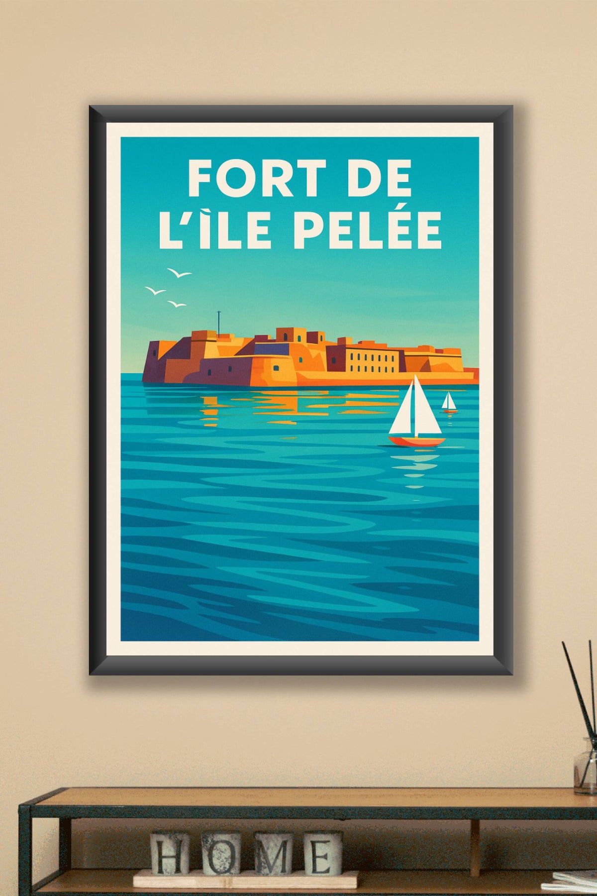Affiche de Fort de l'Île Pelée - L'éclat historique de la rade de Cherbourg