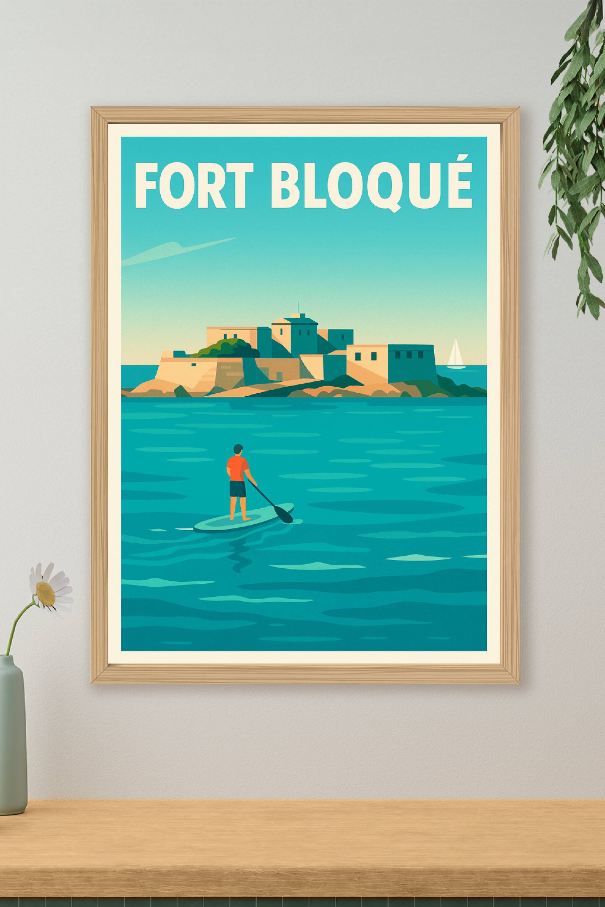 Affiche de Fort Bloqué - L'esprit de la Bretagne entre terre et mer