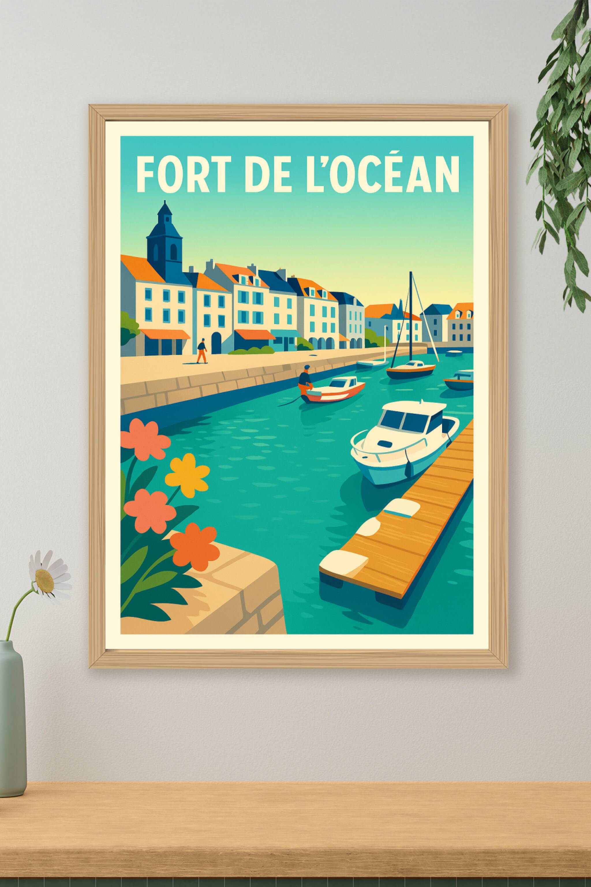 Affiche de Fort de l'Océan - L'élégance maritime au cœur de votre décoration