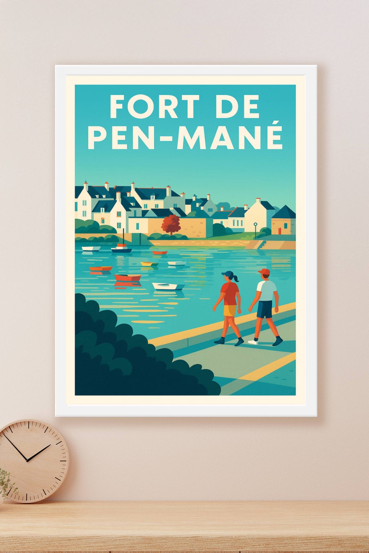 Affiche de Fort de Pen-Mané - L'élégance maritime de la rade de Lorient