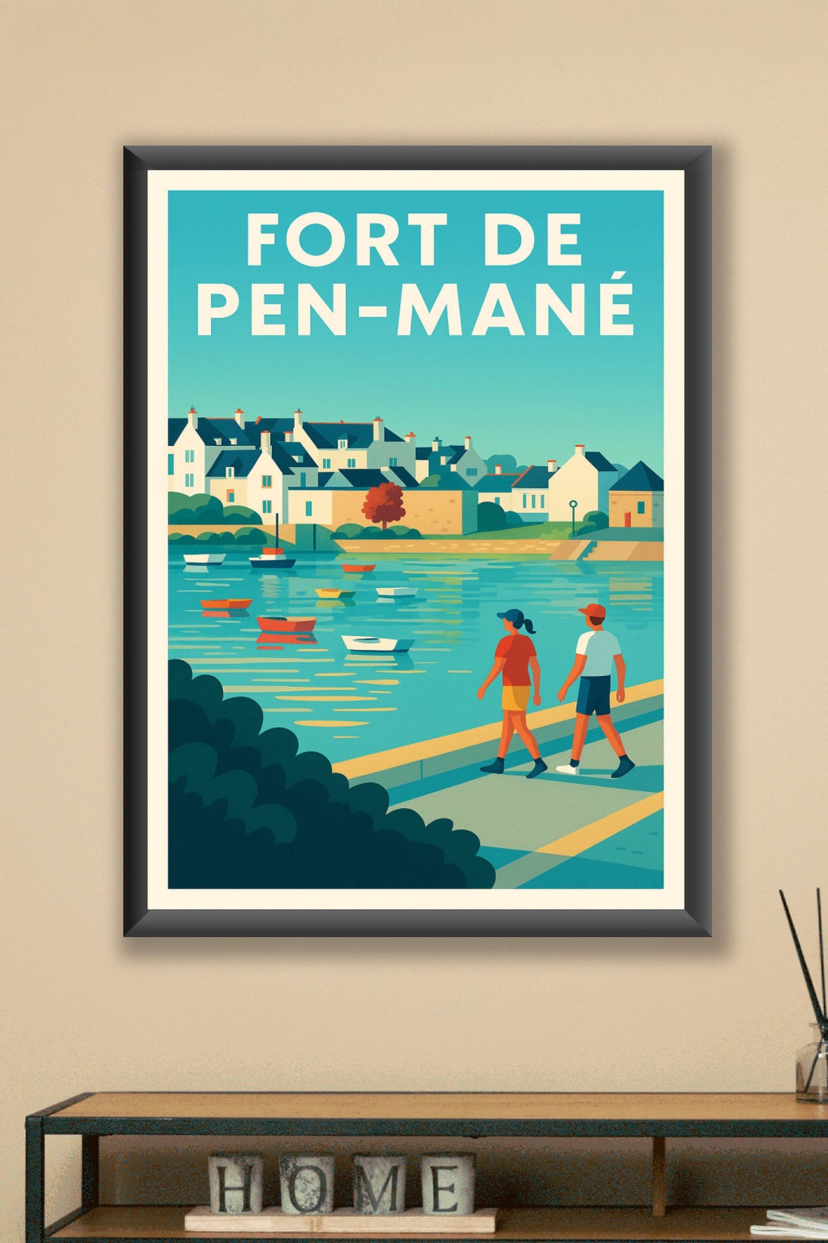 Affiche de Fort de Pen-Mané - L'élégance maritime de la rade de Lorient