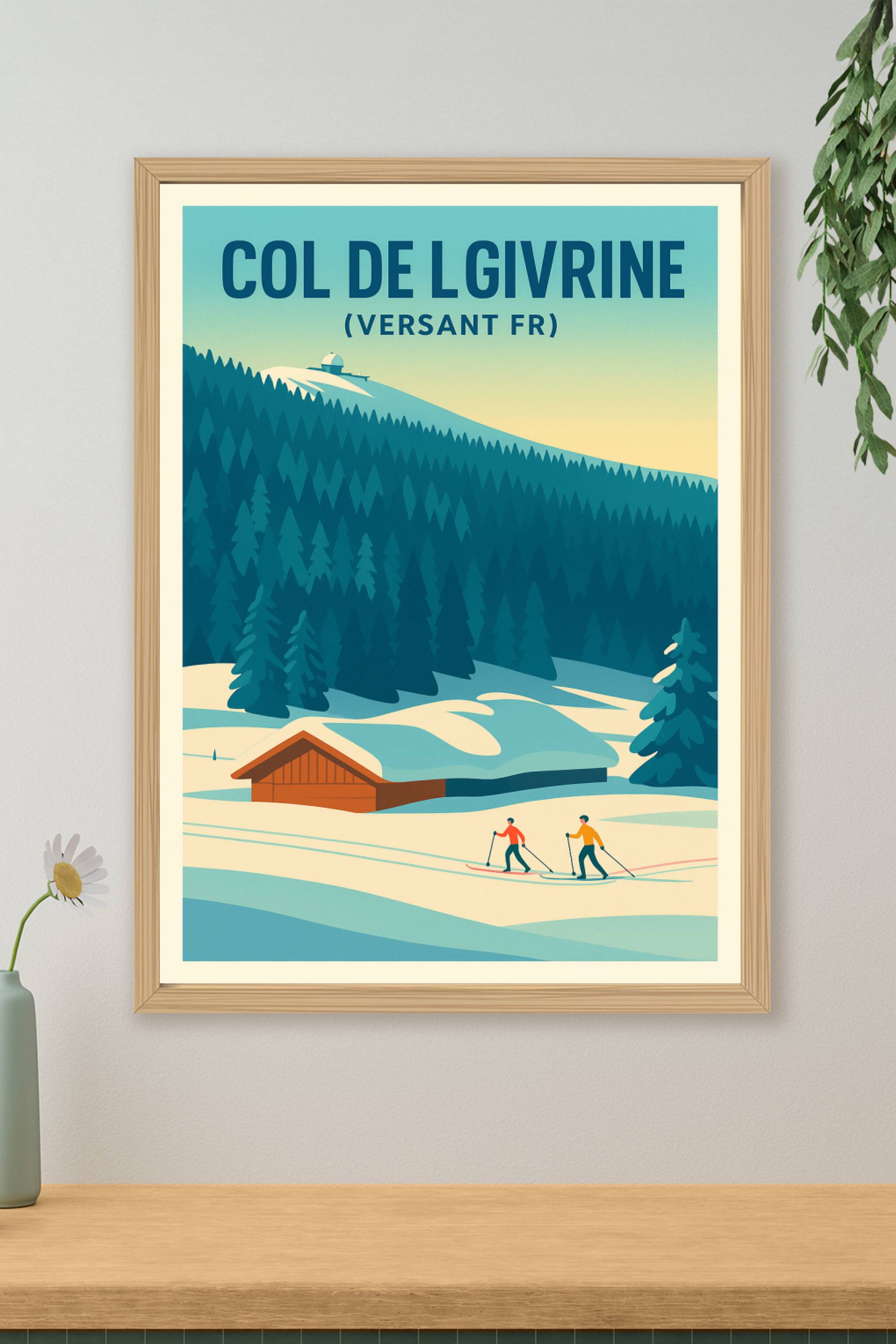 Affiche de Col de la Givrine - L'évasion hivernale au cœur du Jura