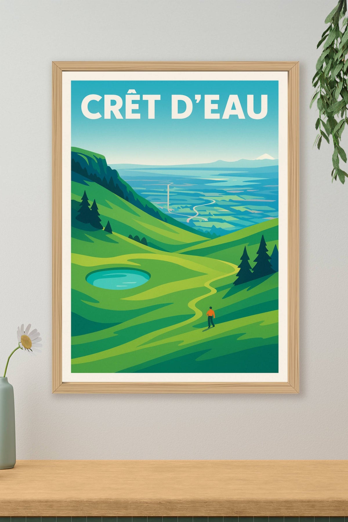 Affiche de Crêt d'Eau - Le sommet majestueux du Jura