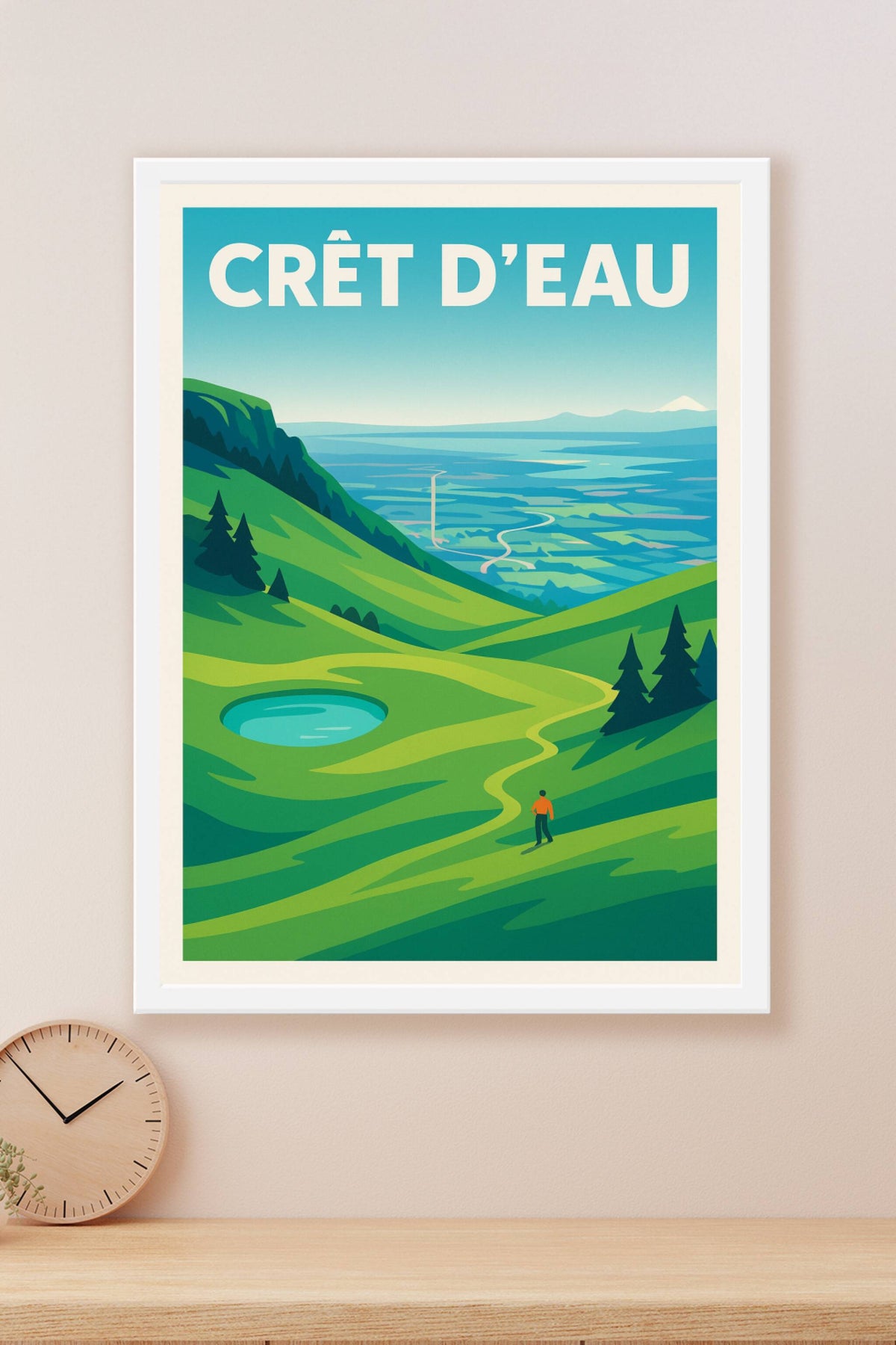 Affiche de Crêt d'Eau - Le sommet majestueux du Jura
