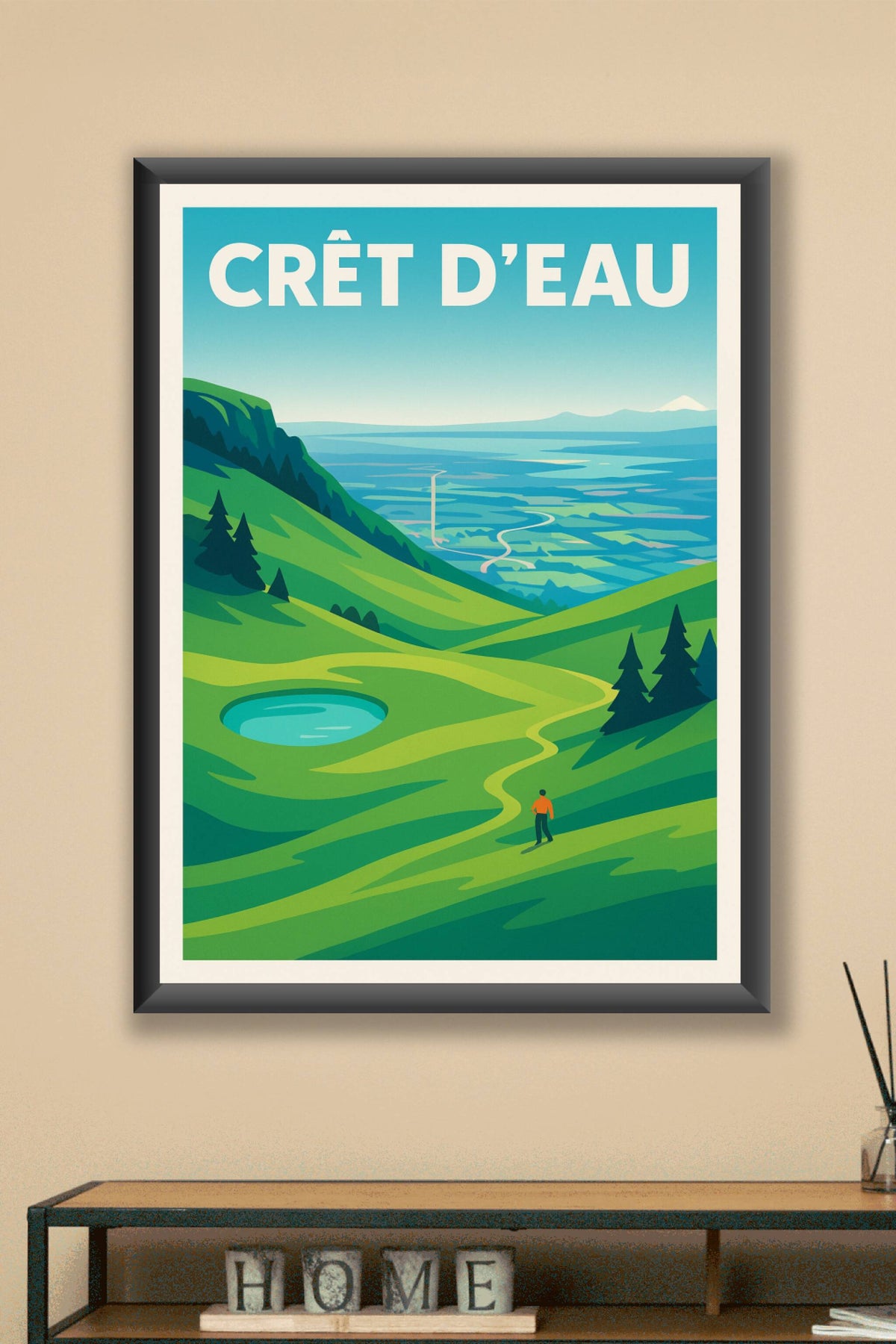 Affiche de Crêt d'Eau - Le sommet majestueux du Jura