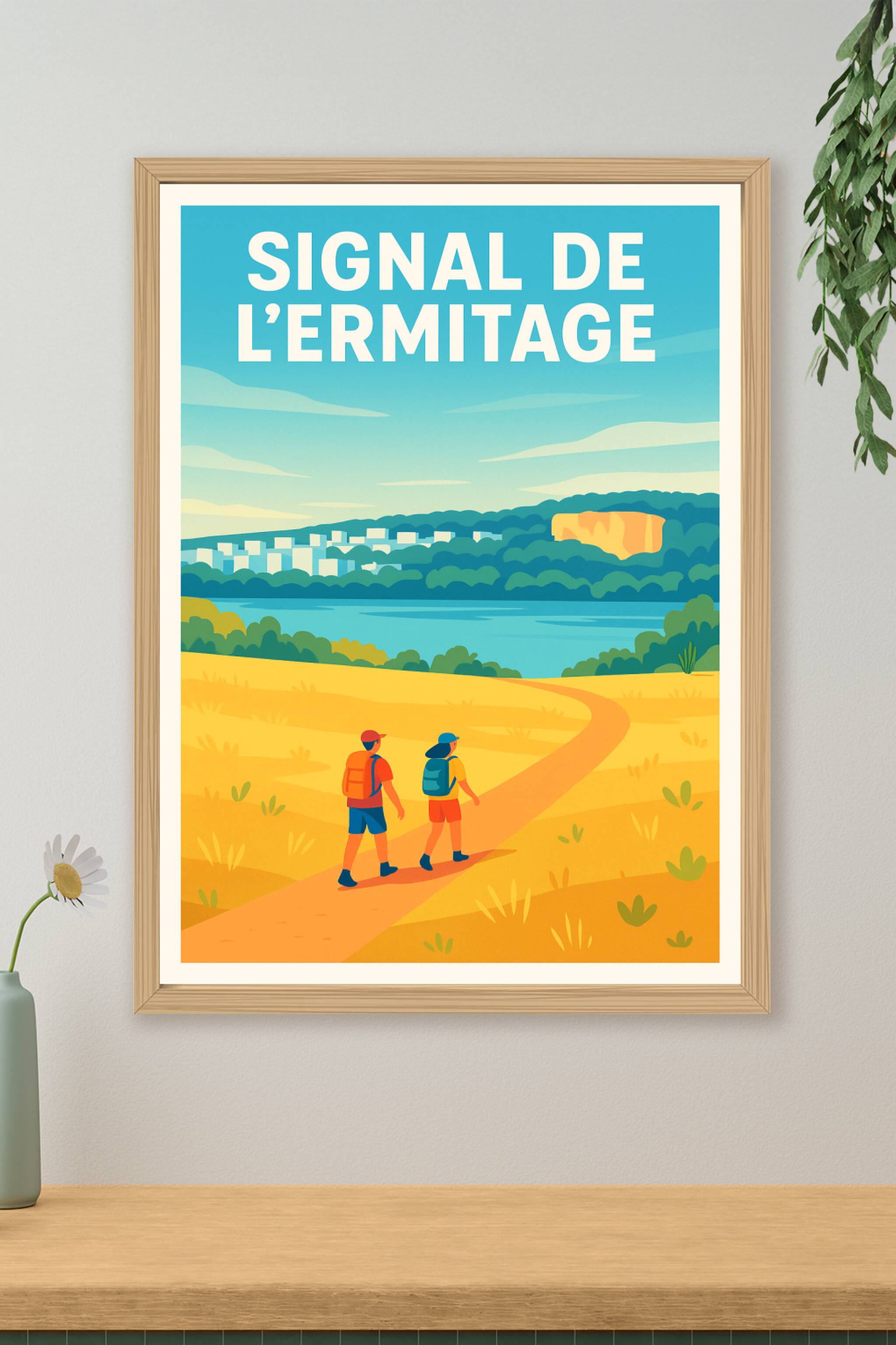 Affiche de Signal de l'Ermitage - Une randonnée lumineuse au cœur de la nature