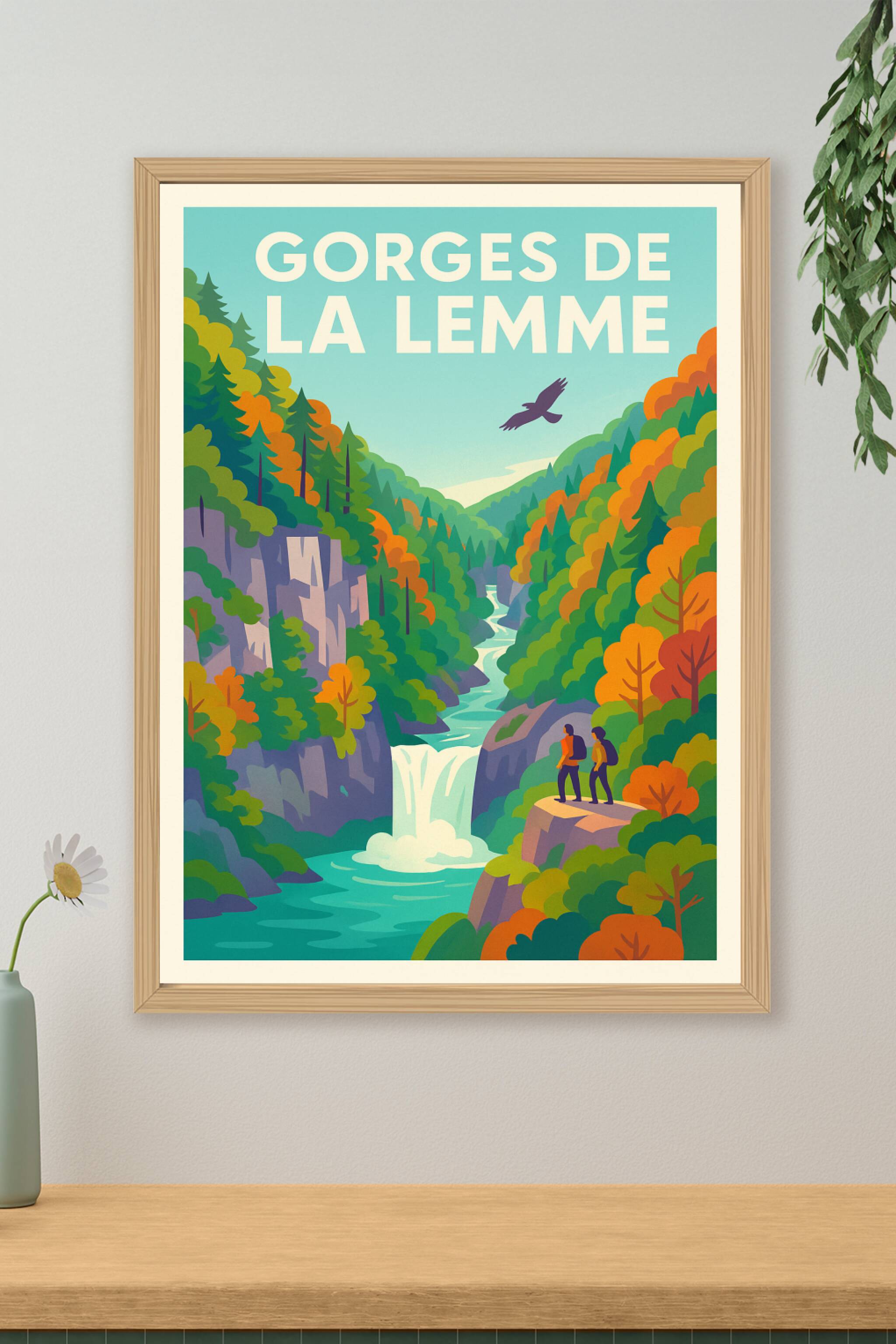 Affiche de Gorges de la Lemme - Une escapade sauvage au cœur du Jura