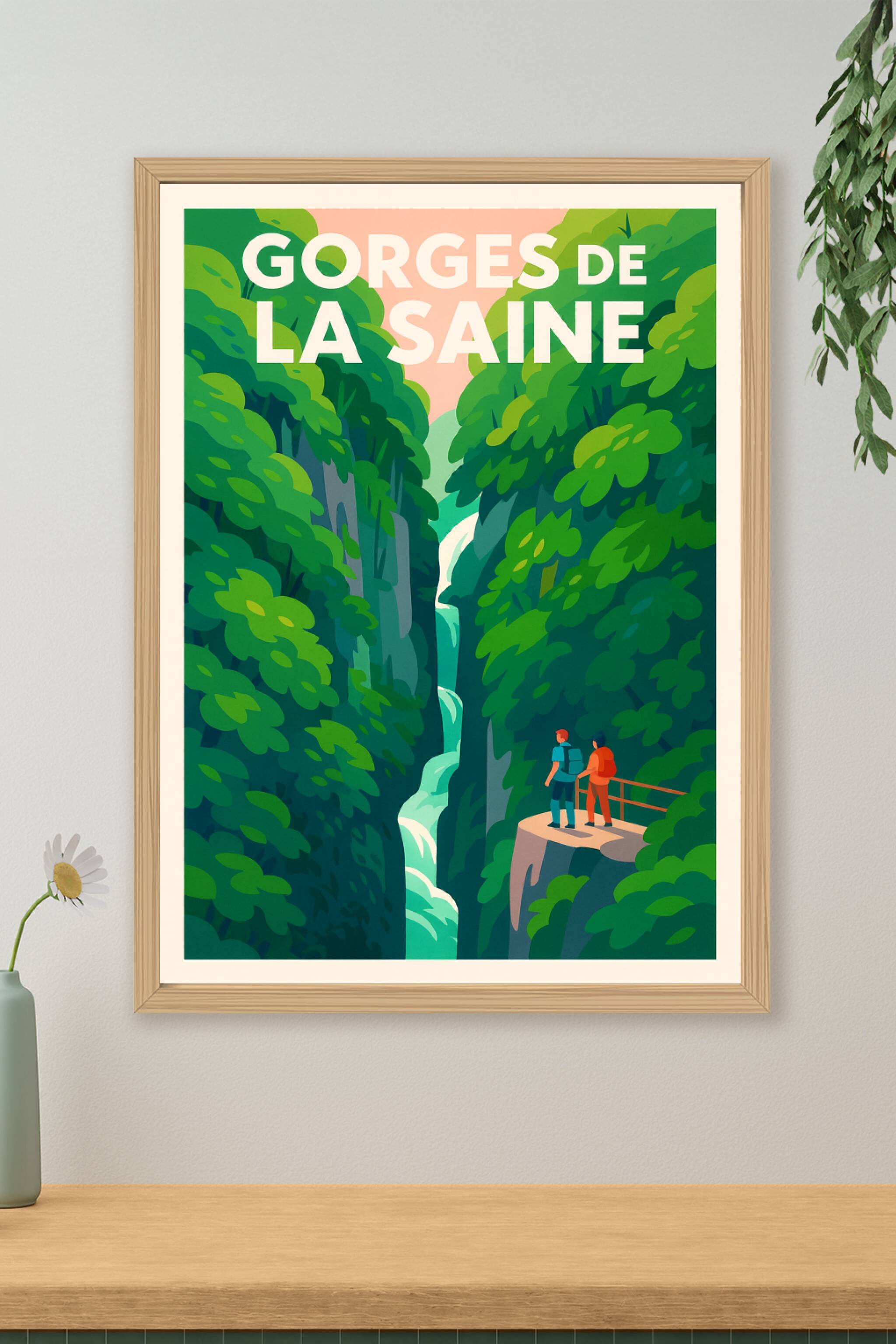 Affiche de Gorges de la Saine - Plongez au cœur de la nature sauvage du Jura