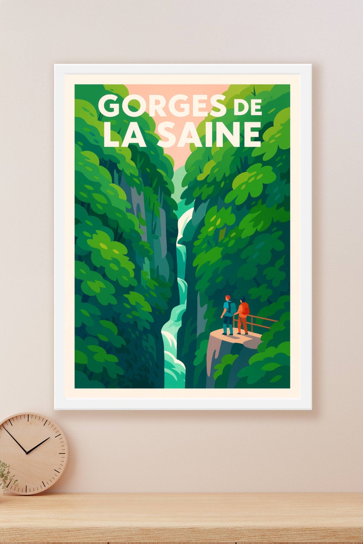 Affiche de Gorges de la Saine - Plongez au cœur de la nature sauvage du Jura