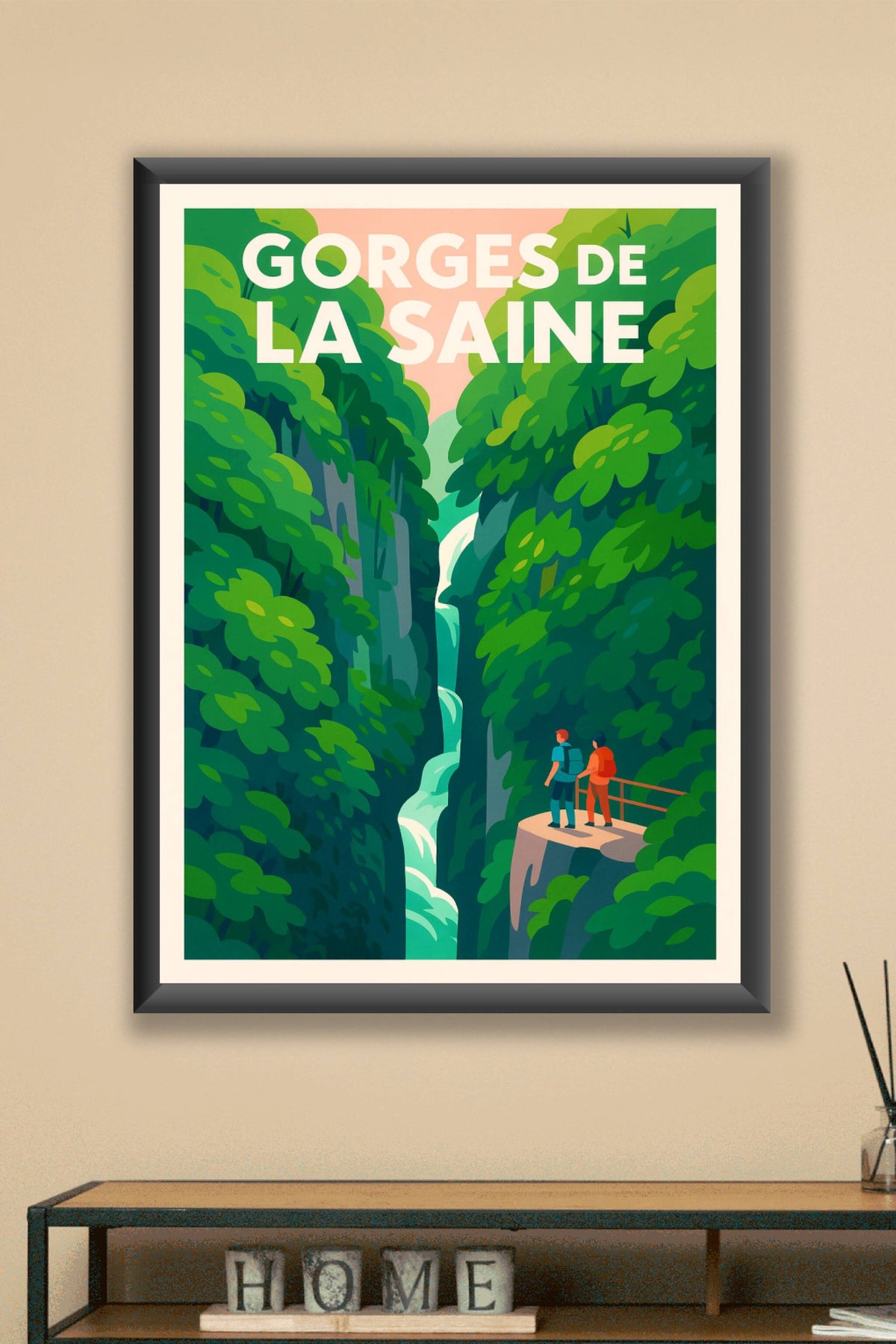 Affiche de Gorges de la Saine - Plongez au cœur de la nature sauvage du Jura