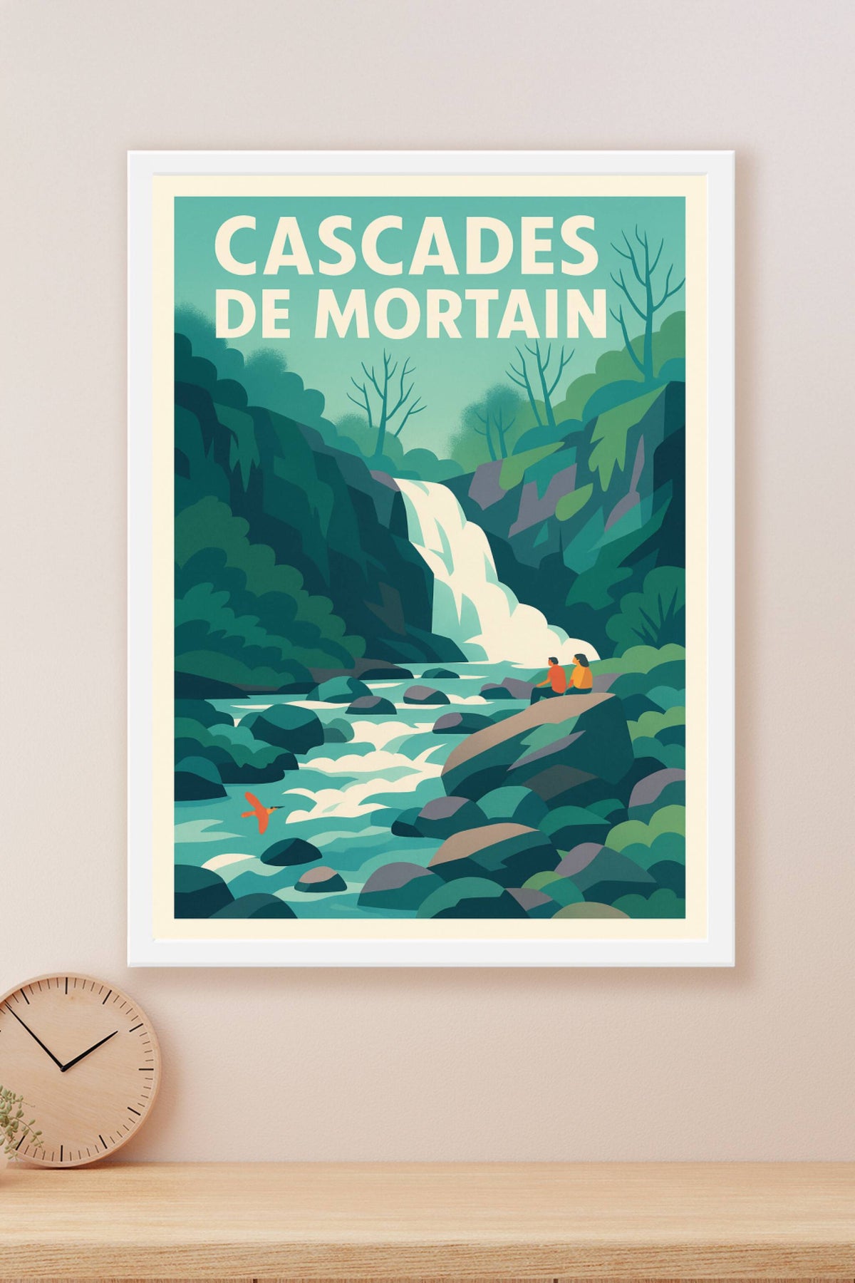 Affiche de Cascades de Mortain - Évasion naturelle en Normandie
