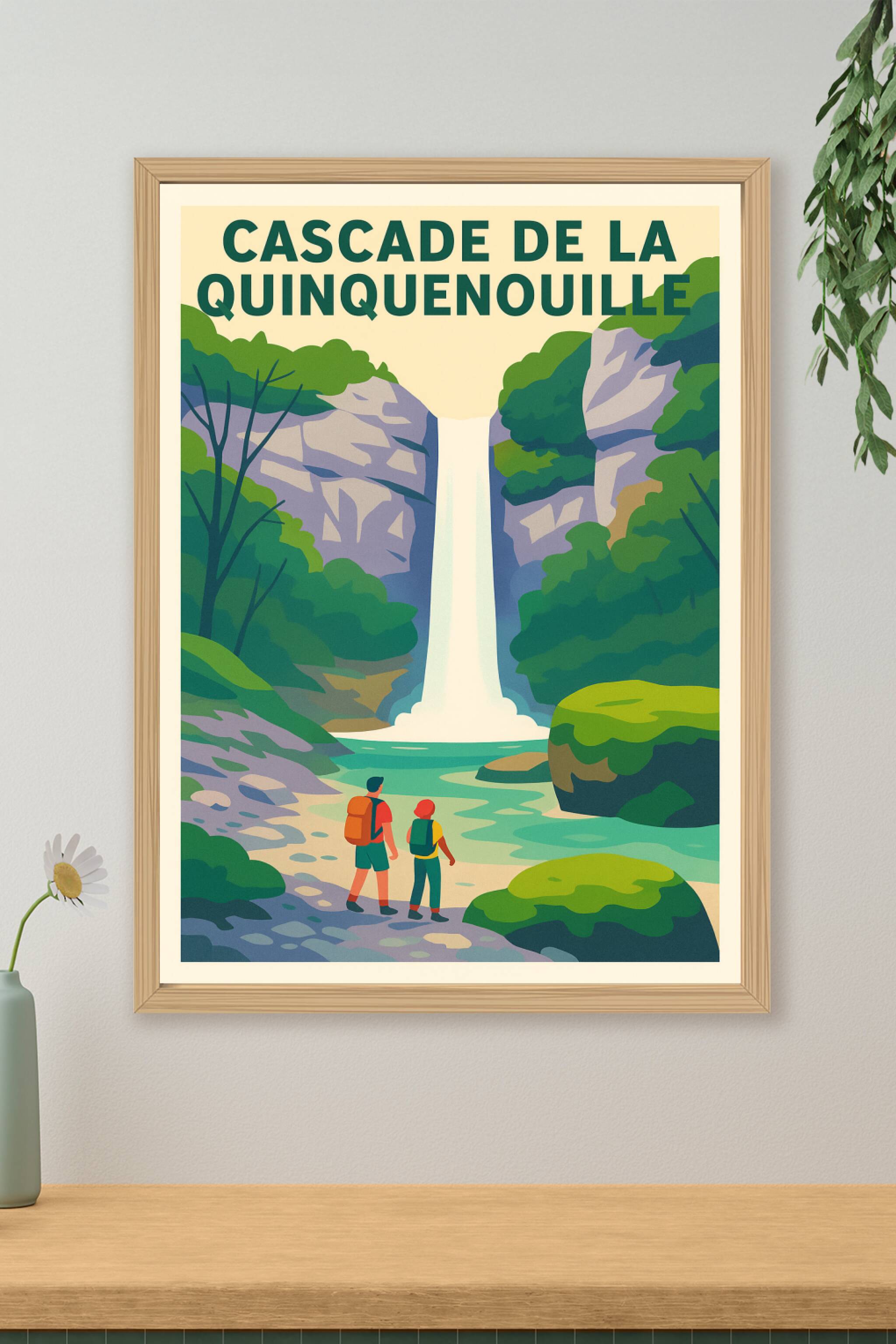 Affiche de Cascade de la Quinquenouille - L'éclat sauvage du Jura