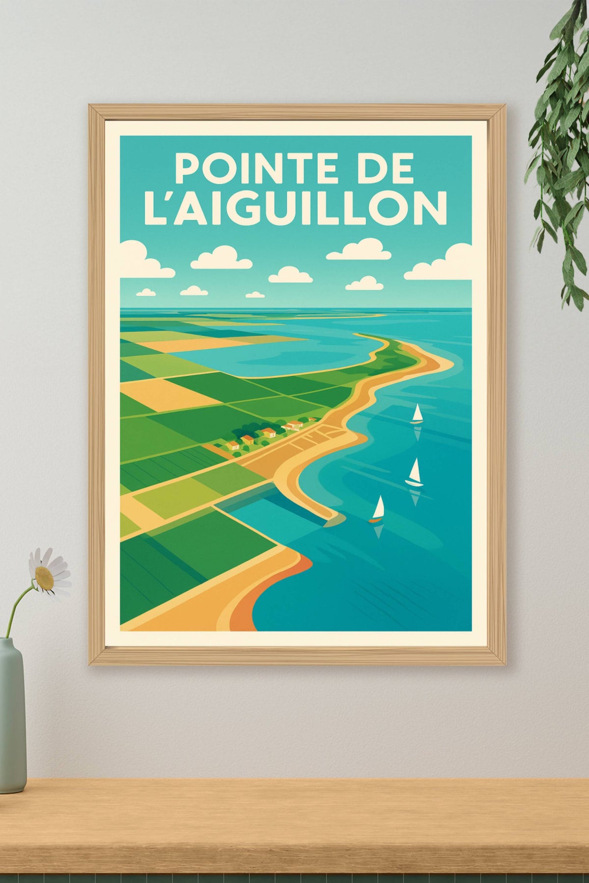 Affiche de Pointe de l'Aiguillon - L'élégance sauvage du littoral vendéen