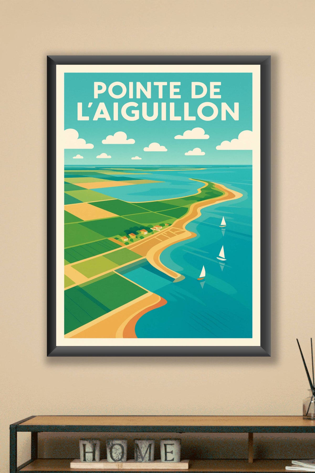 Affiche de Pointe de l'Aiguillon - L'élégance sauvage du littoral vendéen