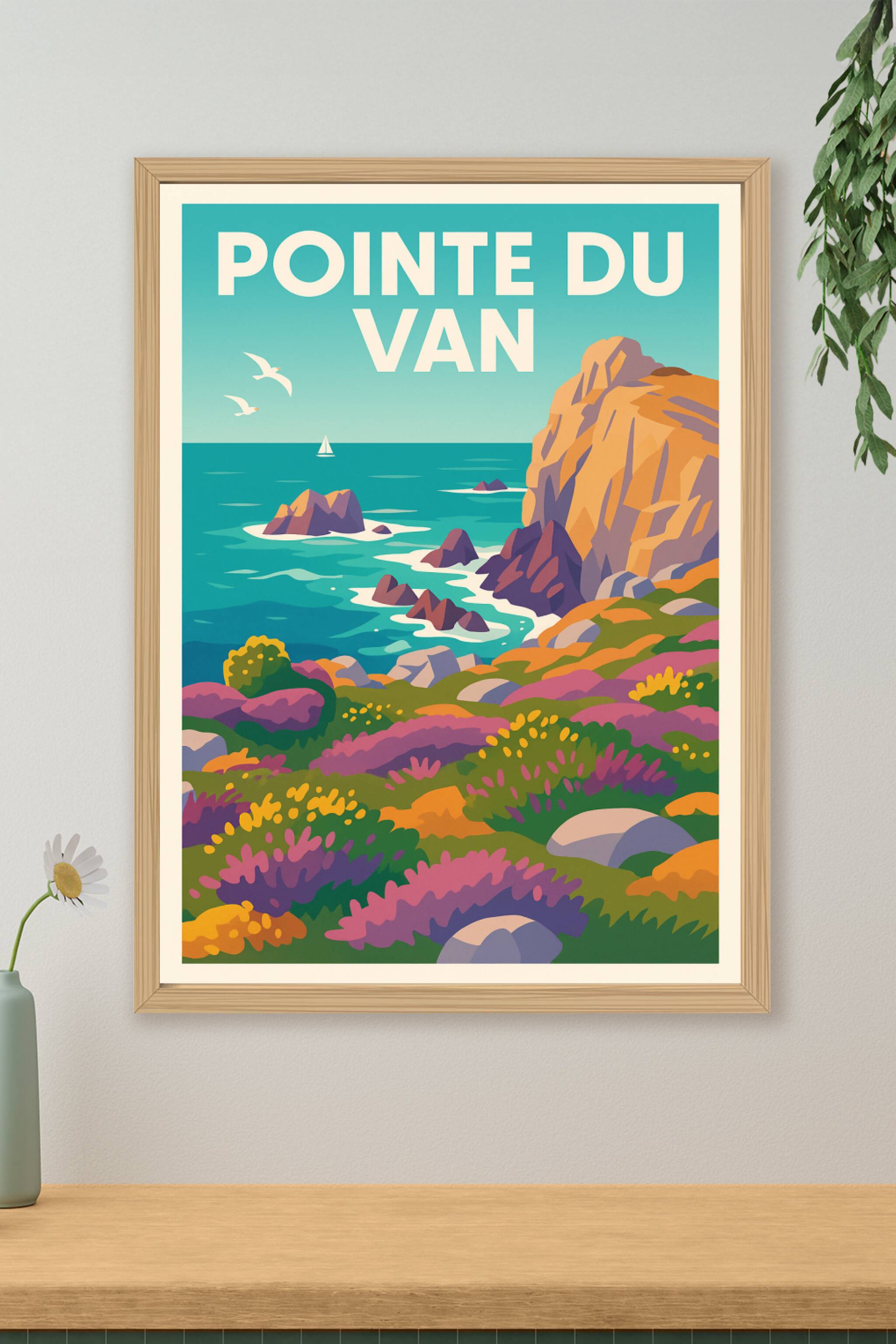 Affiche de Pointe du Van - L'éclat sauvage de la côte bretonne