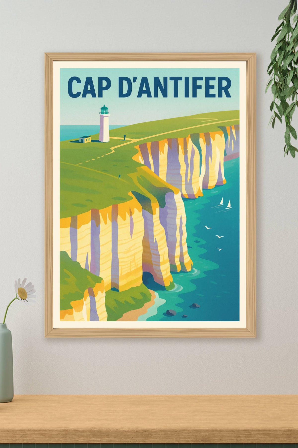 Affiche de Cap d'Antifer - La majesté des falaises normandes