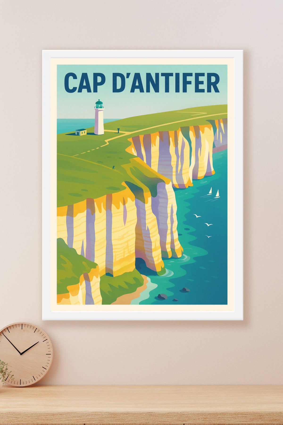 Affiche de Cap d'Antifer - La majesté des falaises normandes