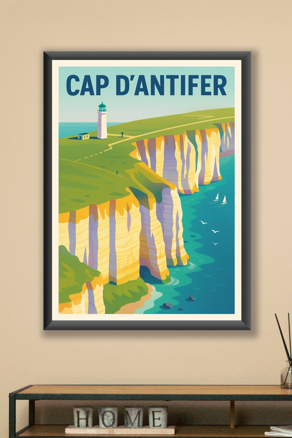 Affiche de Cap d'Antifer - La majesté des falaises normandes