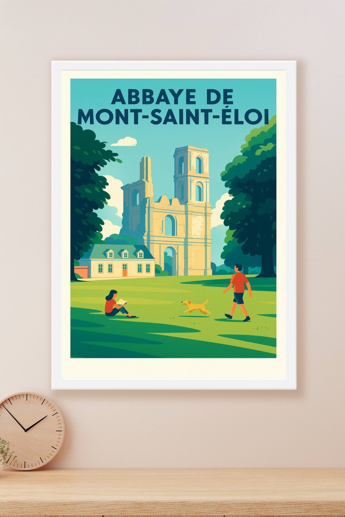 Affiche de Abbaye de Mont-Saint-Éloi - L'élégance des ruines historiques