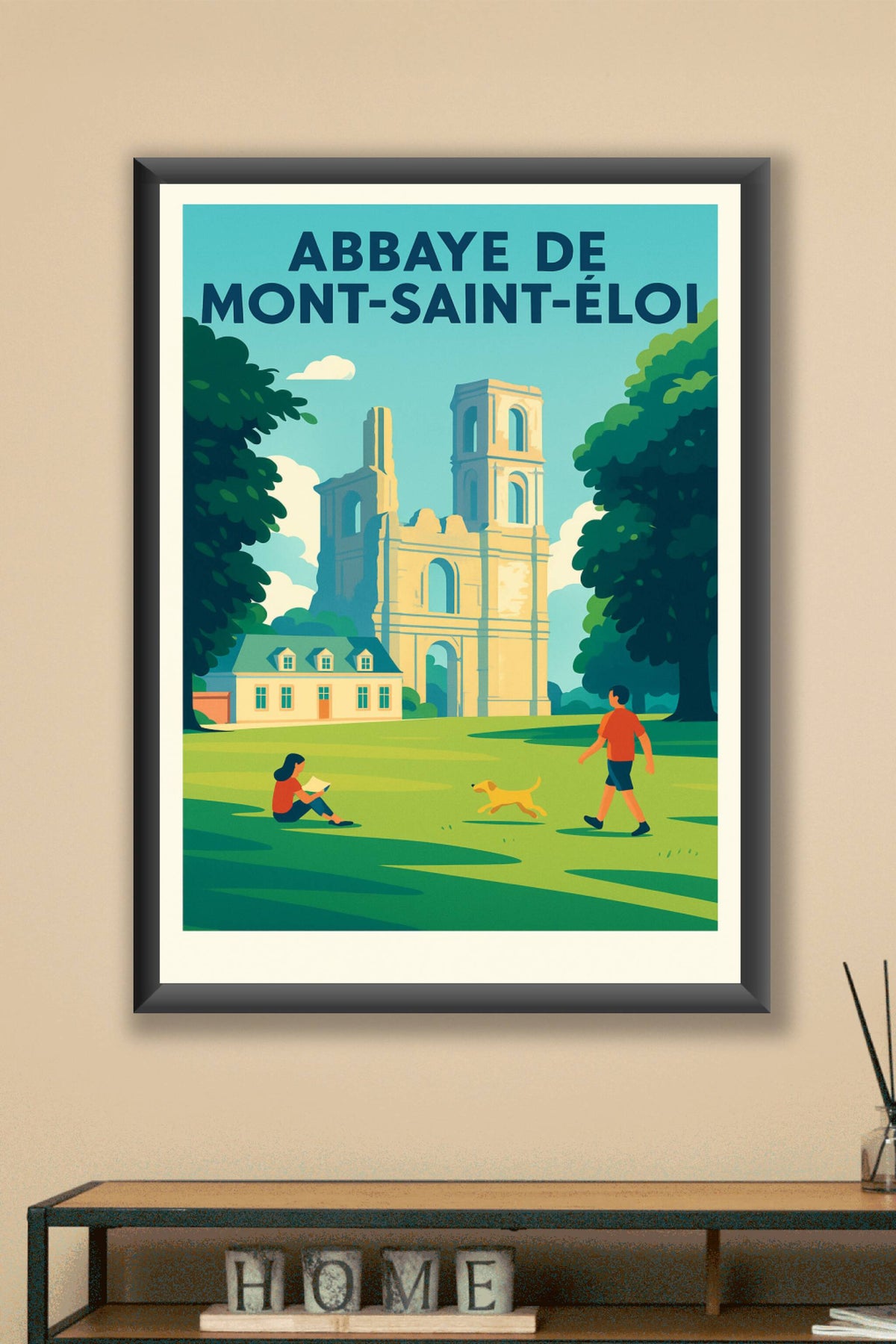 Affiche de Abbaye de Mont-Saint-Éloi - L'élégance des ruines historiques