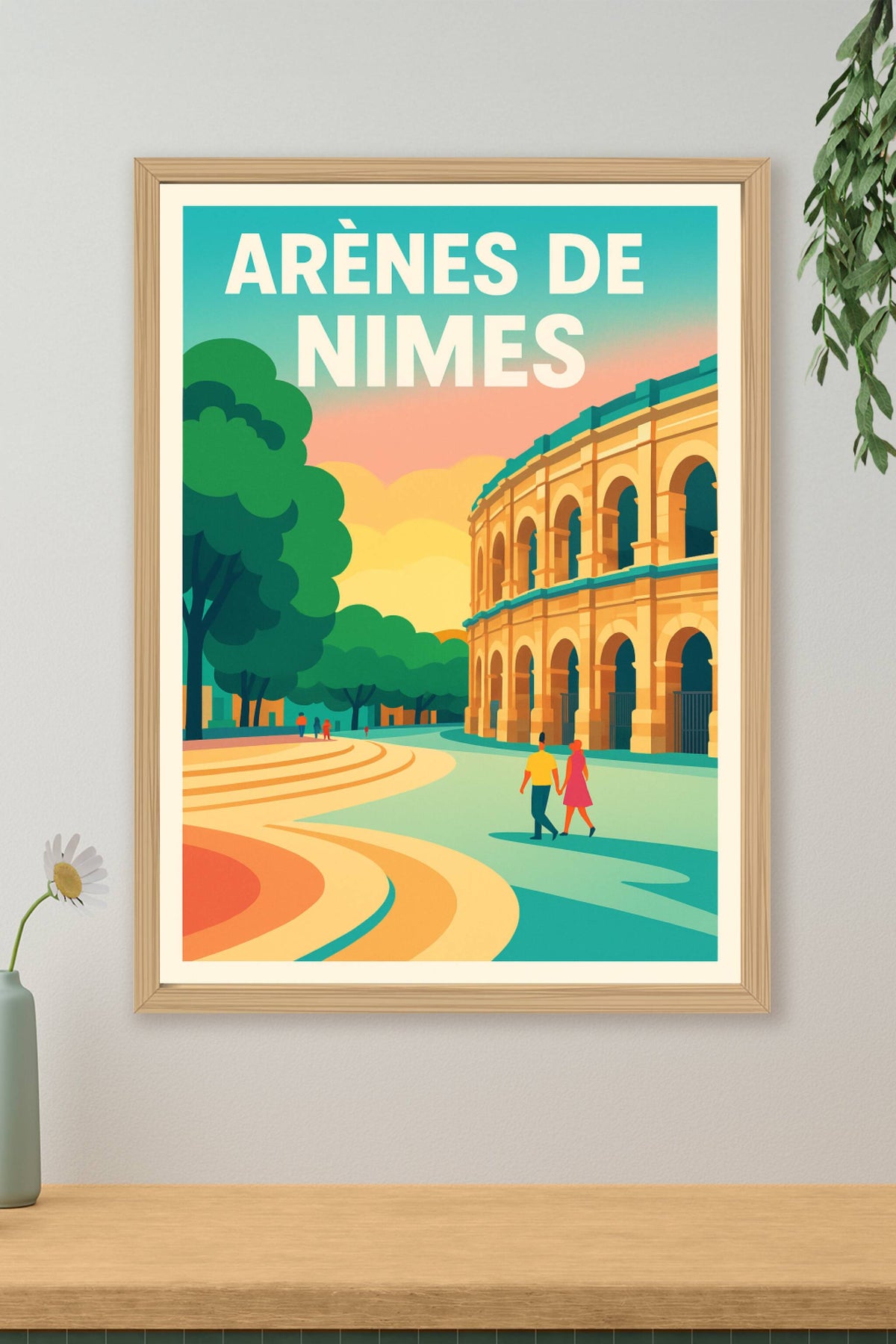 Affiche de Arènes de Nîmes - L'éclat éternel de la Rome Française