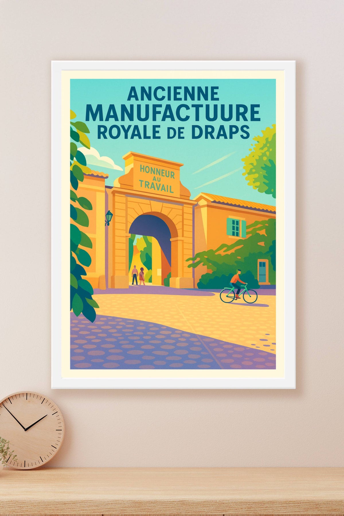 Affiche de Villeneuvette - L'élégance historique de la Manufacture Royale