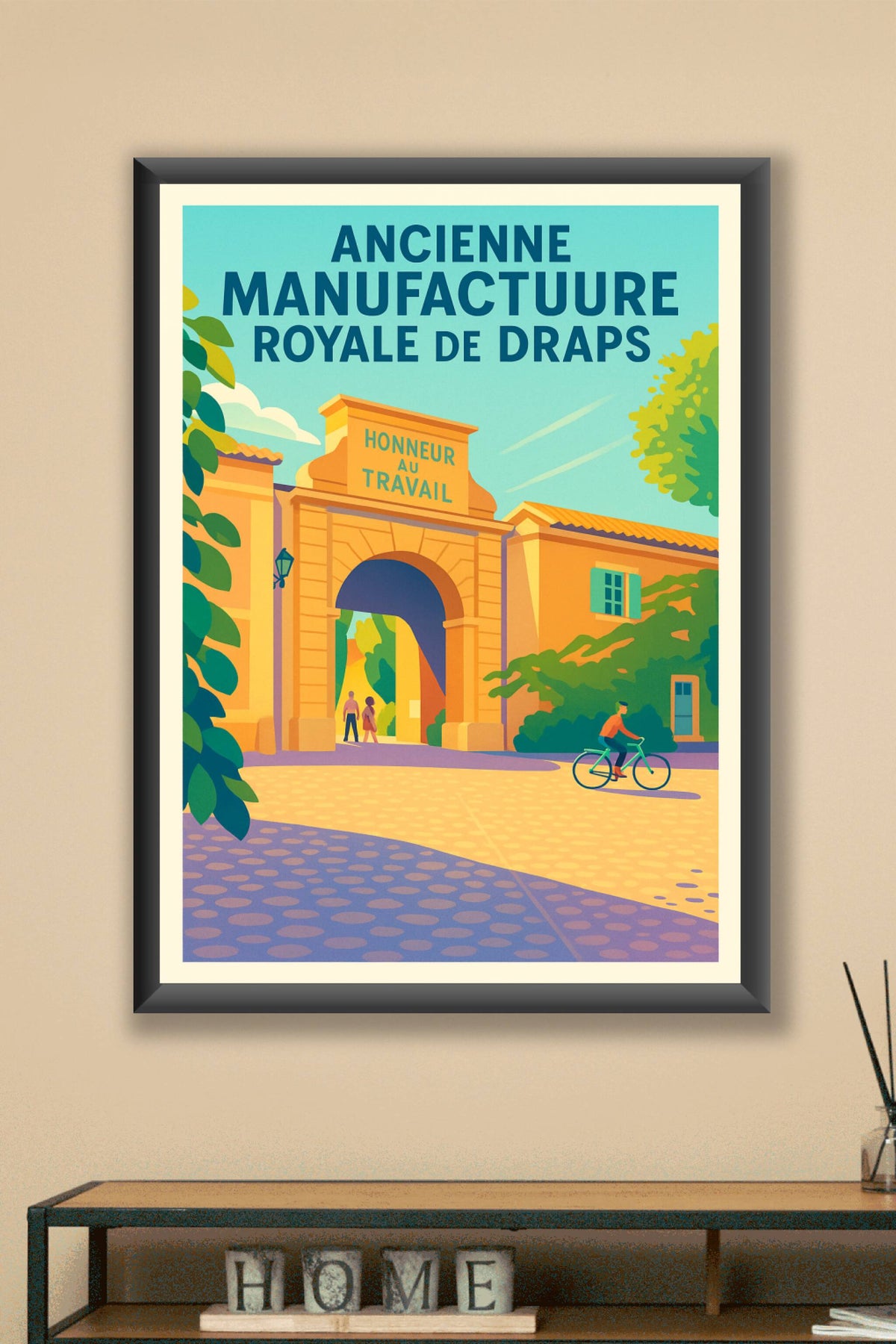 Affiche de Villeneuvette - L'élégance historique de la Manufacture Royale