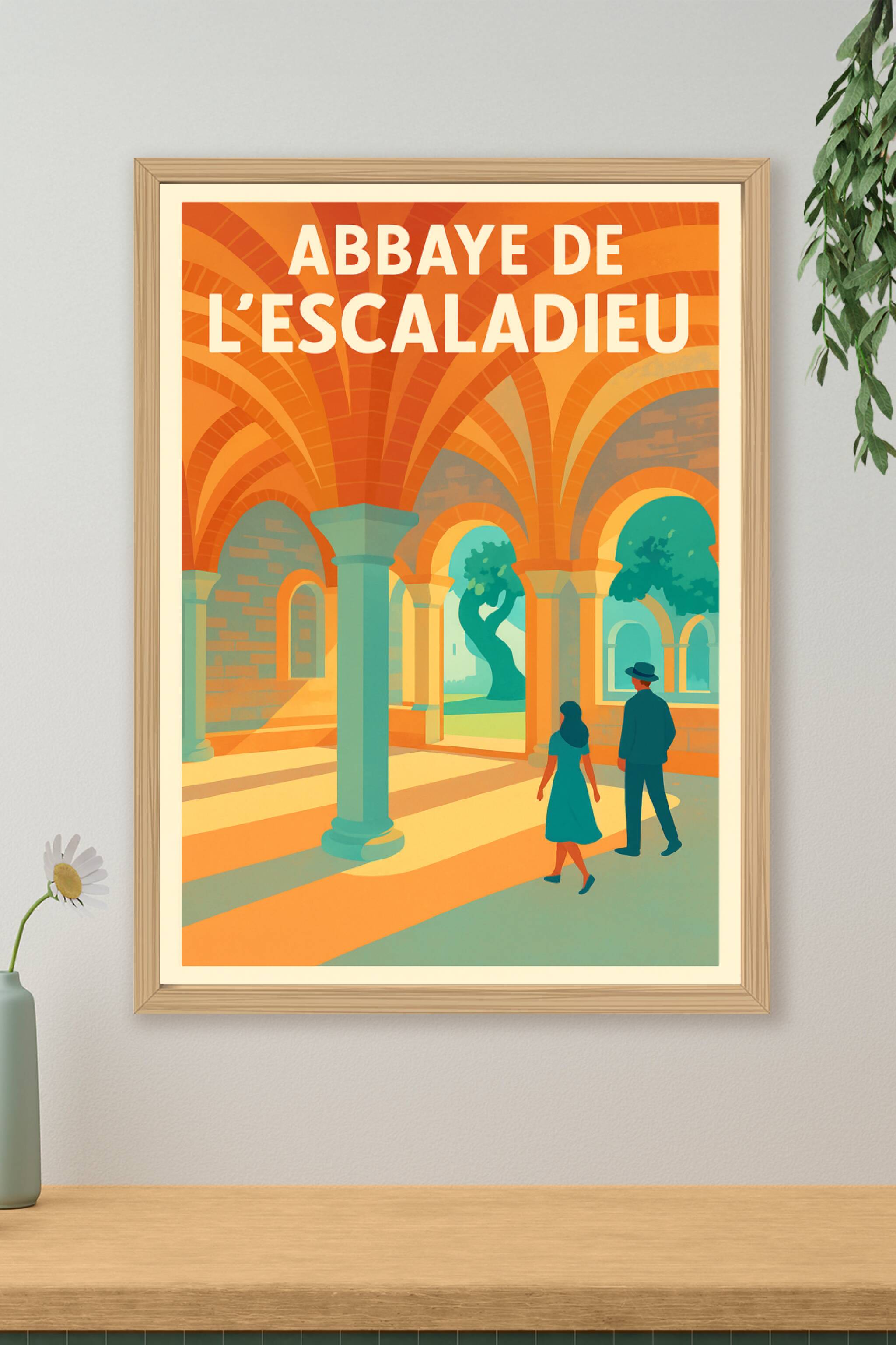 Affiche de Abbaye de l'Escaladieu - Sérénité et lumière cistercienne