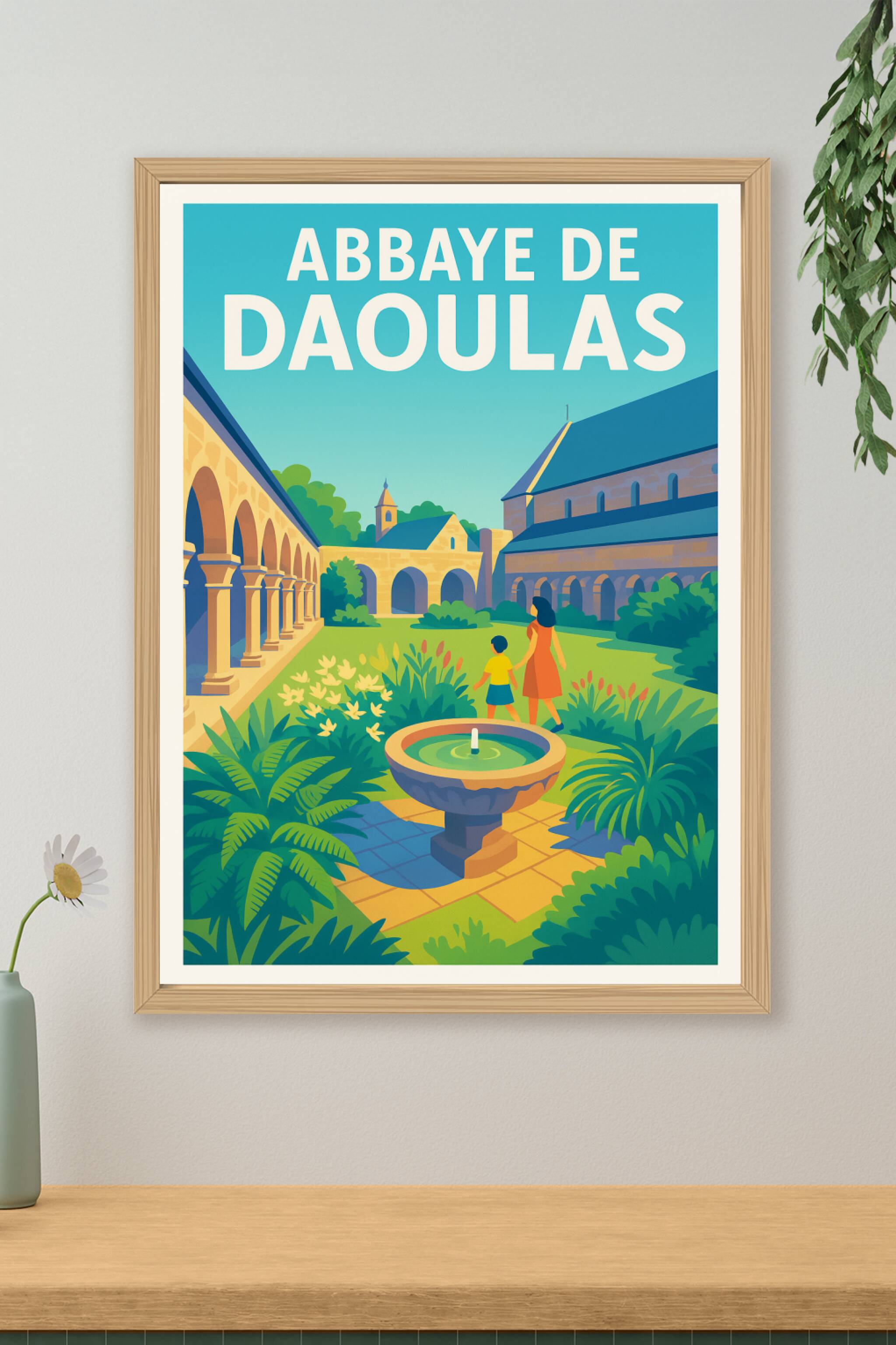 Affiche de Abbaye de Daoulas - Sérénité et jardins historiques de Bretagne