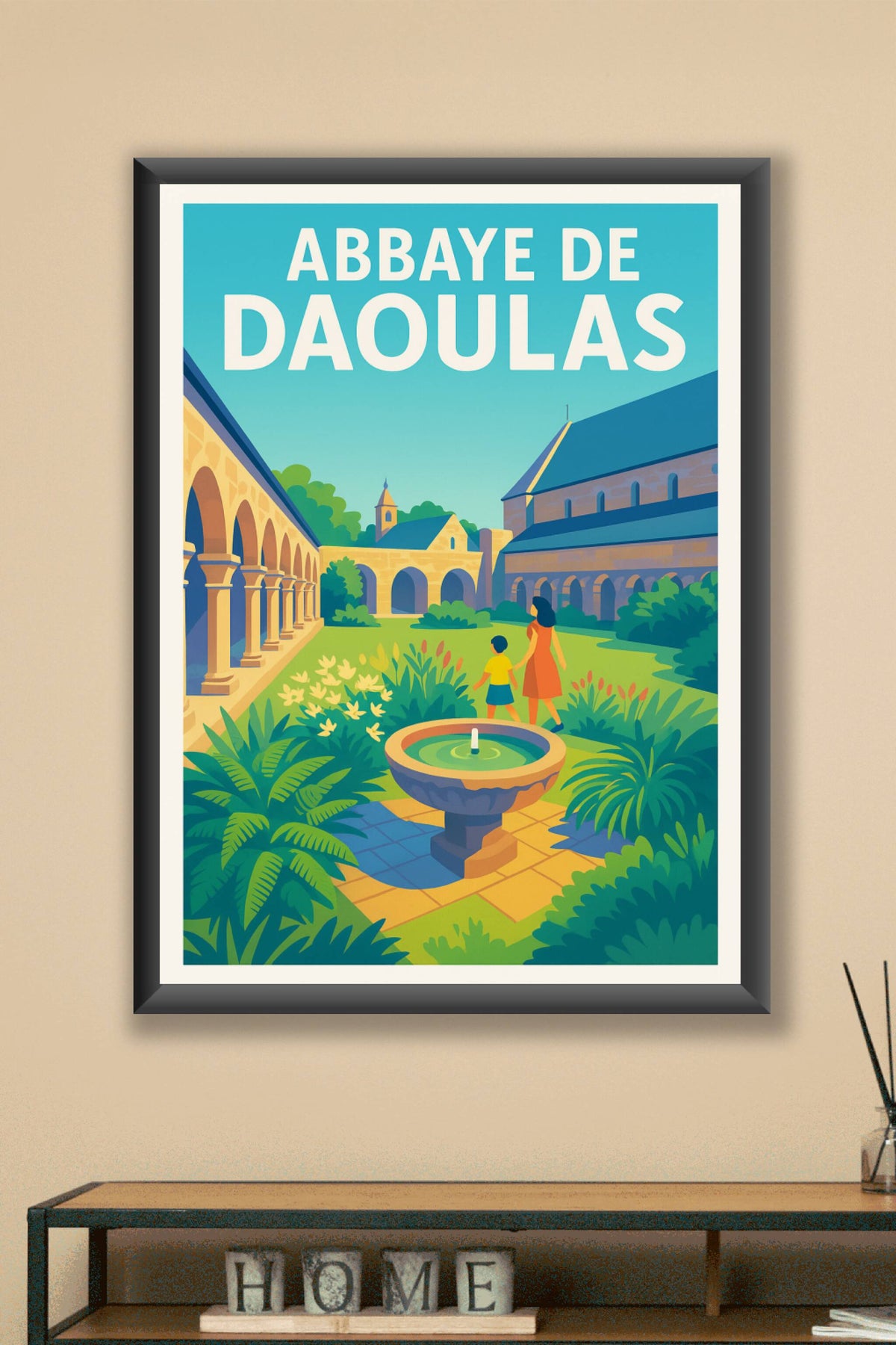 Affiche de Abbaye de Daoulas - Sérénité et jardins historiques de Bretagne