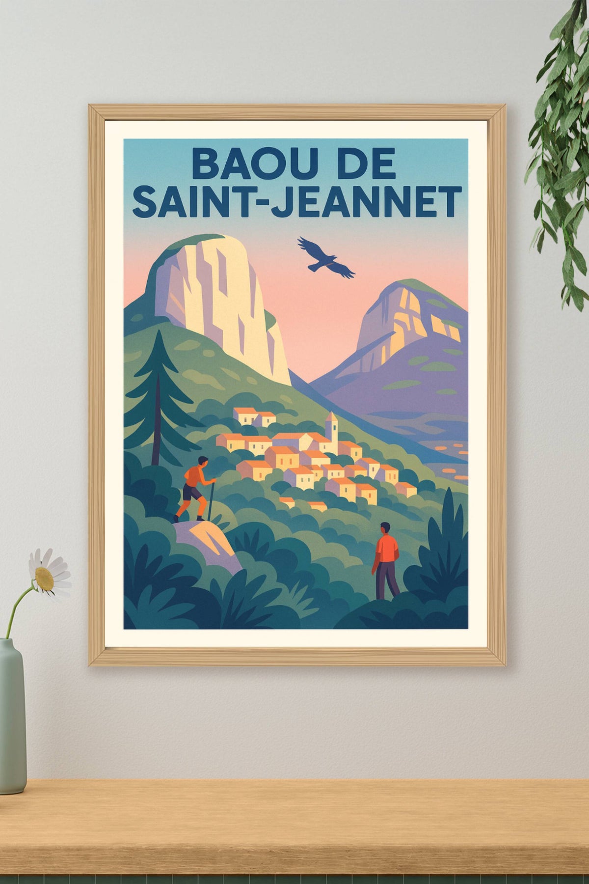 Affiche de Baou de Saint-Jeannet - L'éclat majestueux de l'arrière-pays niçois