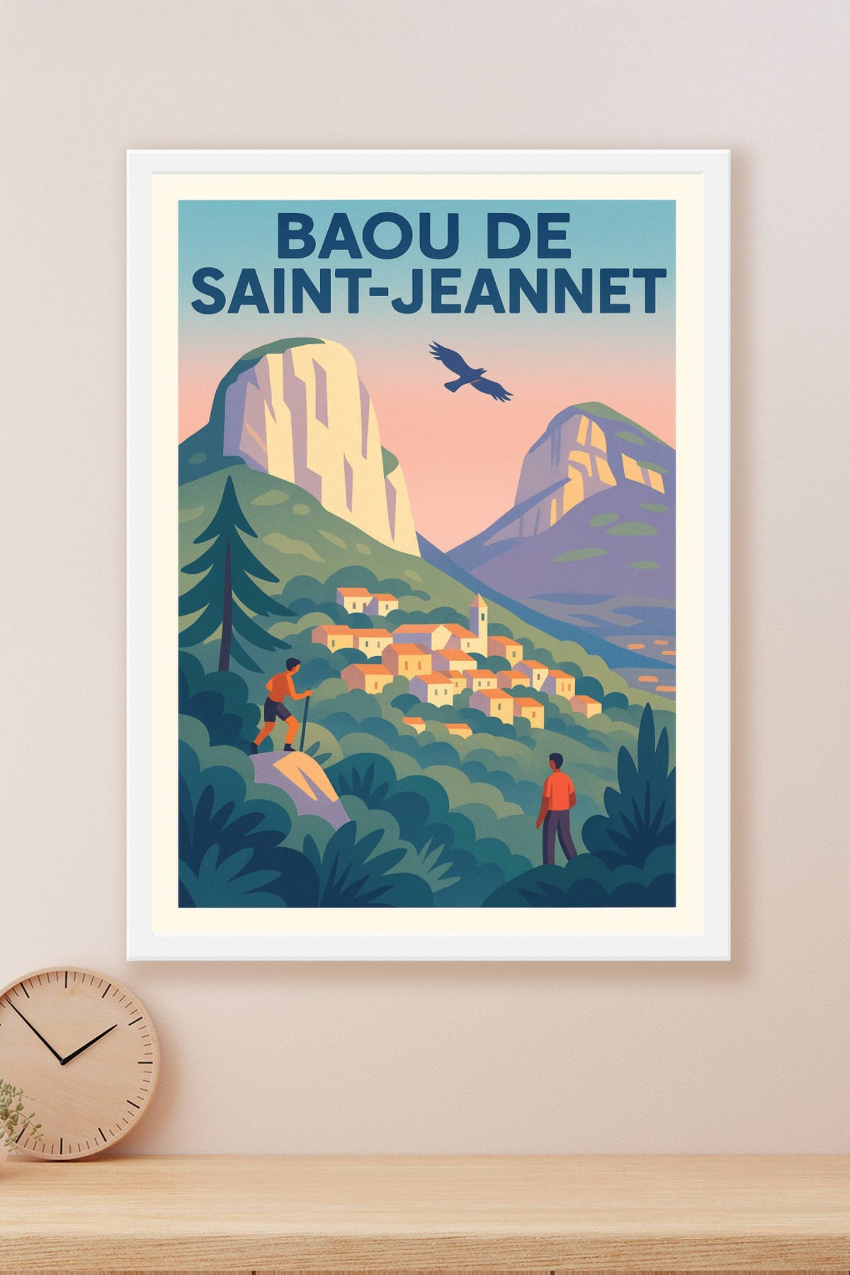 Affiche de Baou de Saint-Jeannet - L'éclat majestueux de l'arrière-pays niçois