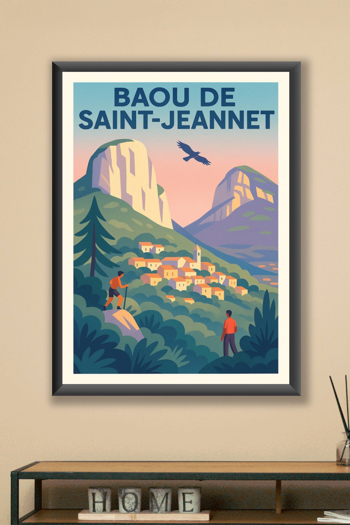 Affiche de Baou de Saint-Jeannet - L'éclat majestueux de l'arrière-pays niçois