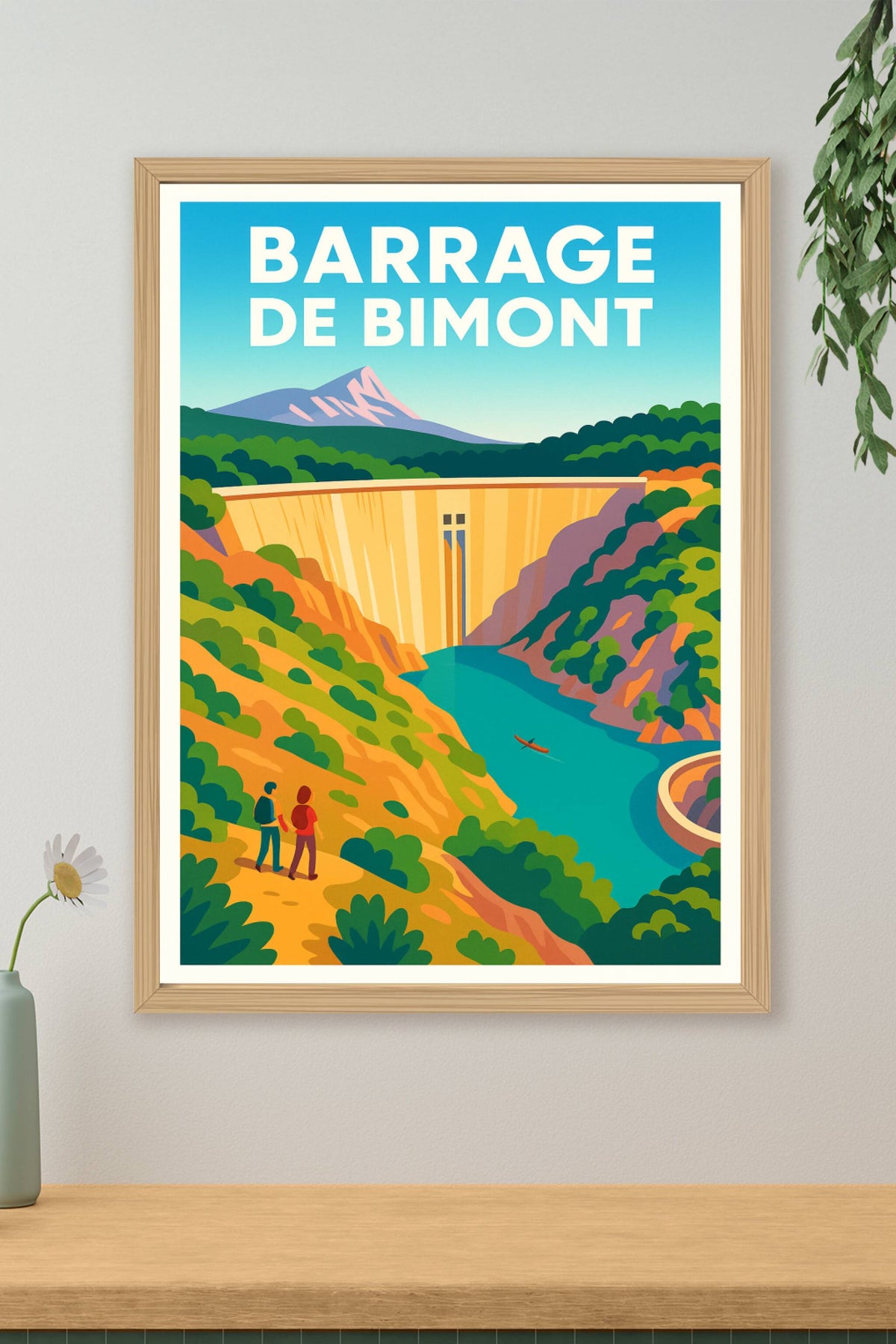 Affiche de Barrage de Bimont - L'éclat de la Provence et de la Sainte-Victoire