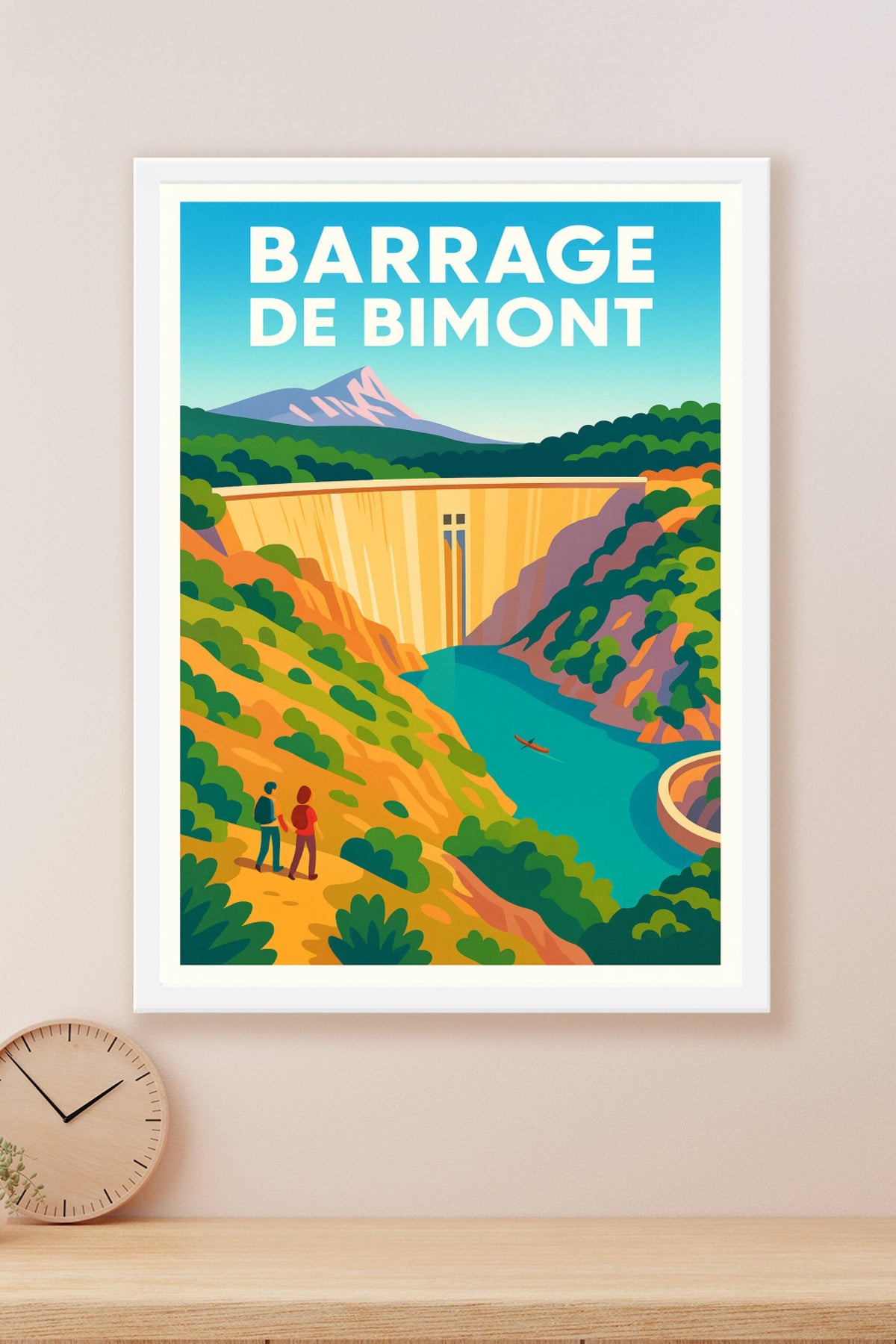 Affiche de Barrage de Bimont - L'éclat de la Provence et de la Sainte-Victoire