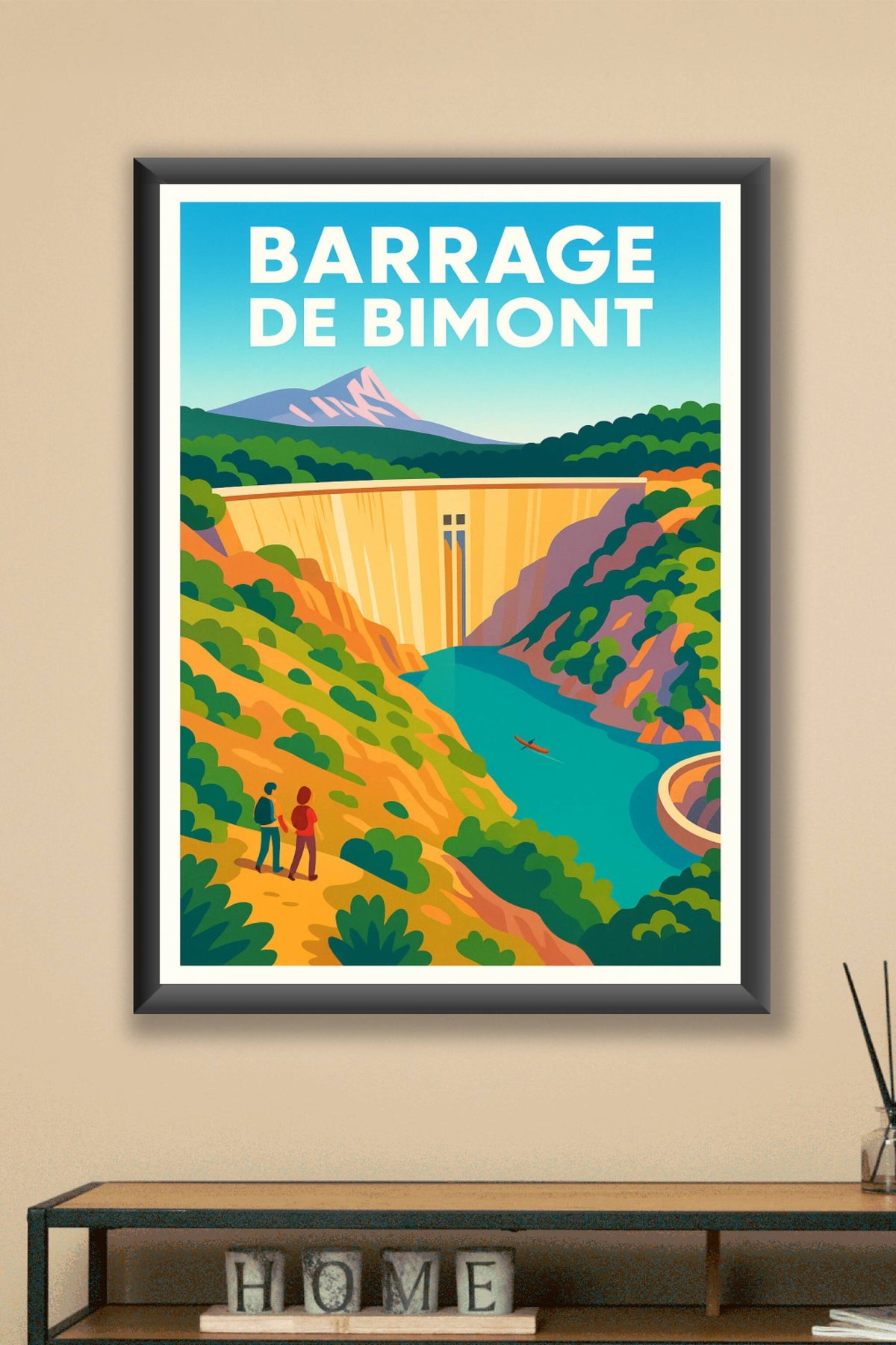 Affiche de Barrage de Bimont - L'éclat de la Provence et de la Sainte-Victoire