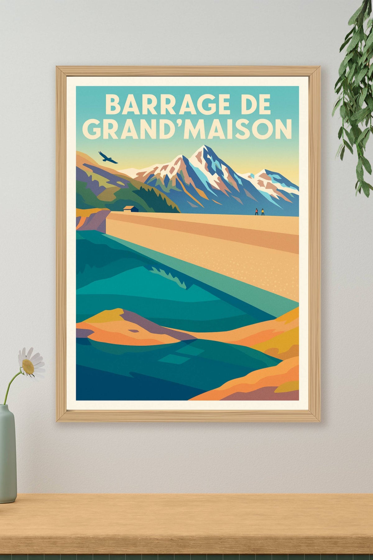 Affiche de Barrage de Grand'Maison - L'éclat des Alpes au sommet