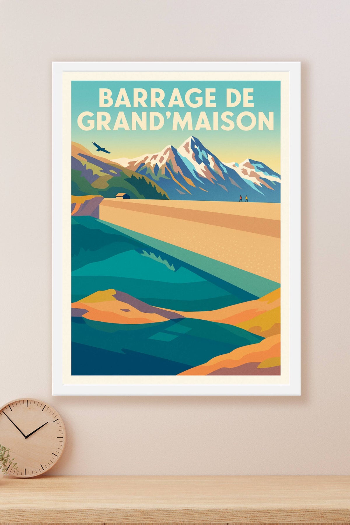 Affiche de Barrage de Grand'Maison - L'éclat des Alpes au sommet