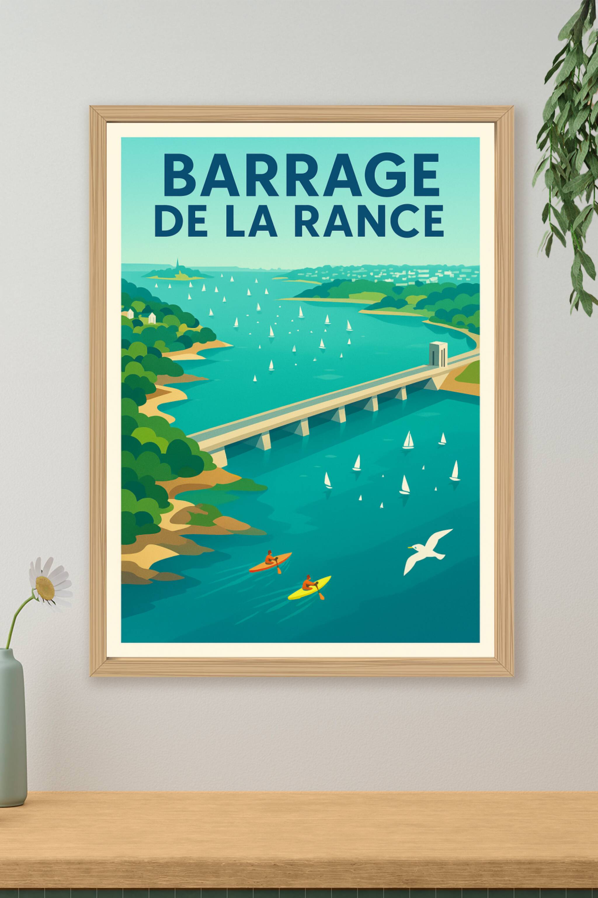 Affiche de Barrage de la Rance - L'énergie de la Bretagne entre terre et mer