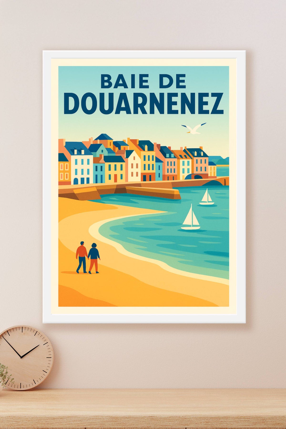 Affiche de Baie de Douarnenez - L'élégance vintage du littoral breton