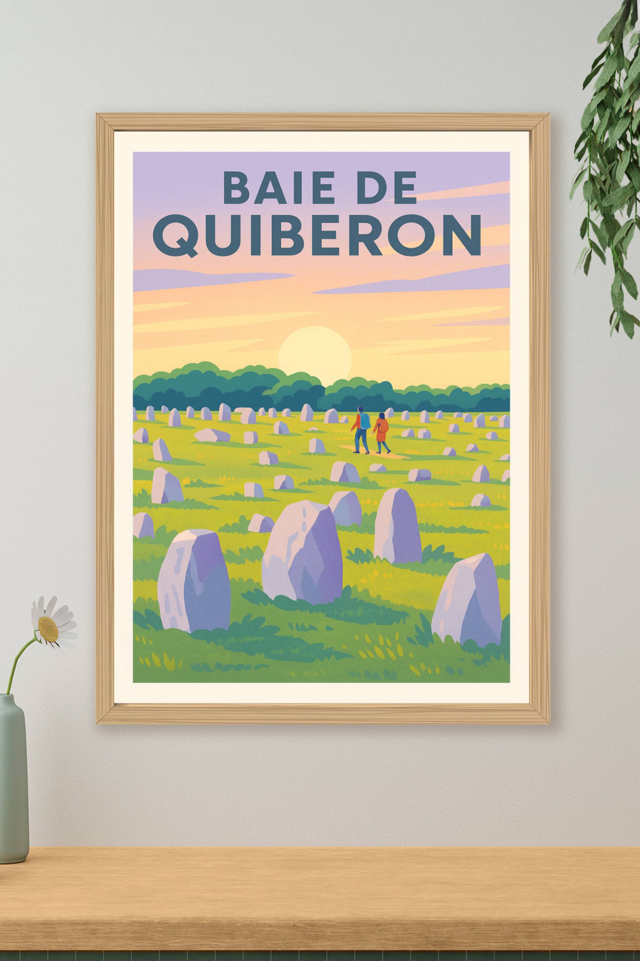 Affiche de Baie de Quiberon - L'éclat mystique des alignements de Carnac