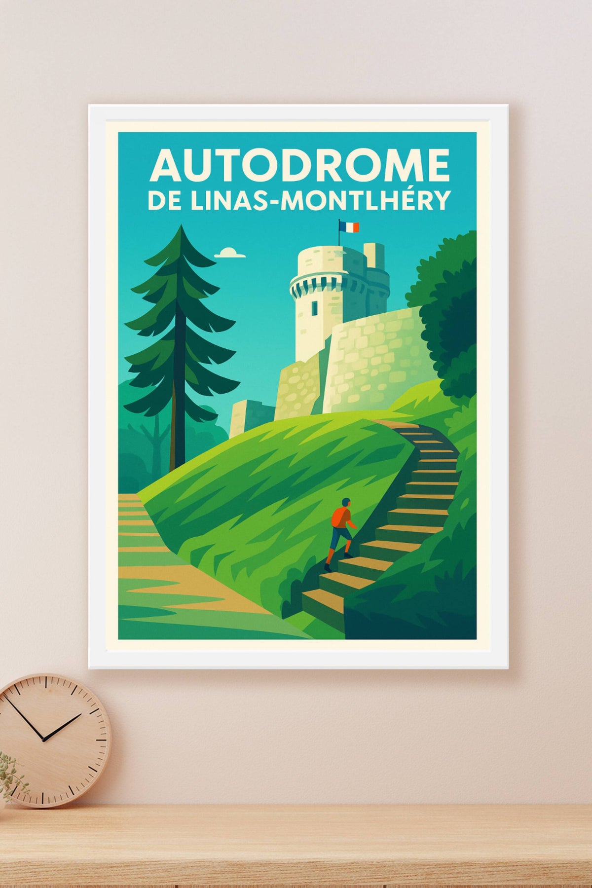 Affiche de Autodrome de Linas-Montlhéry - L'élégance historique du patrimoine essonnien