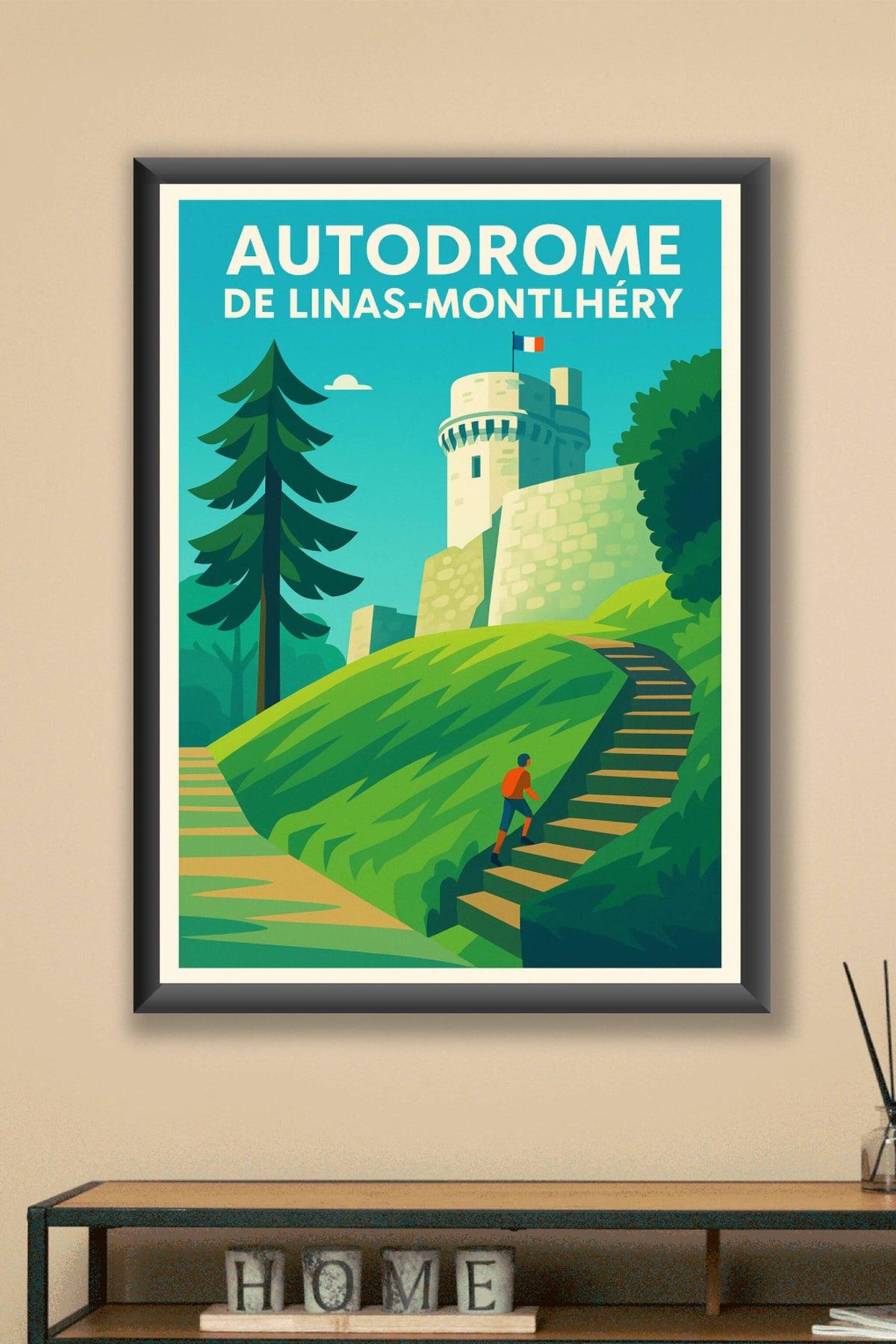 Affiche de Autodrome de Linas-Montlhéry - L'élégance historique du patrimoine essonnien