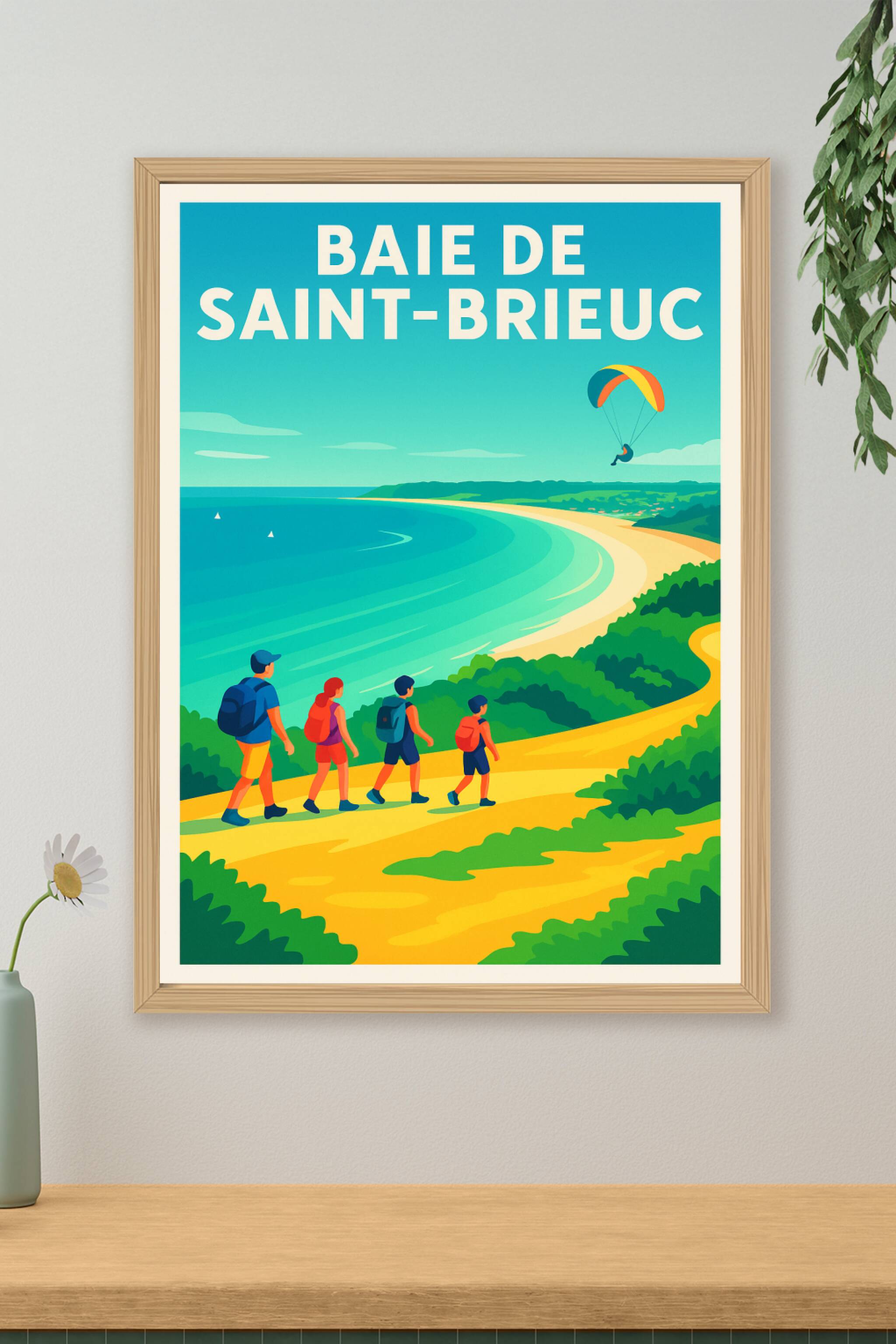 Affiche de Baie de Saint-Brieuc - Évasion sauvage entre terre et mer