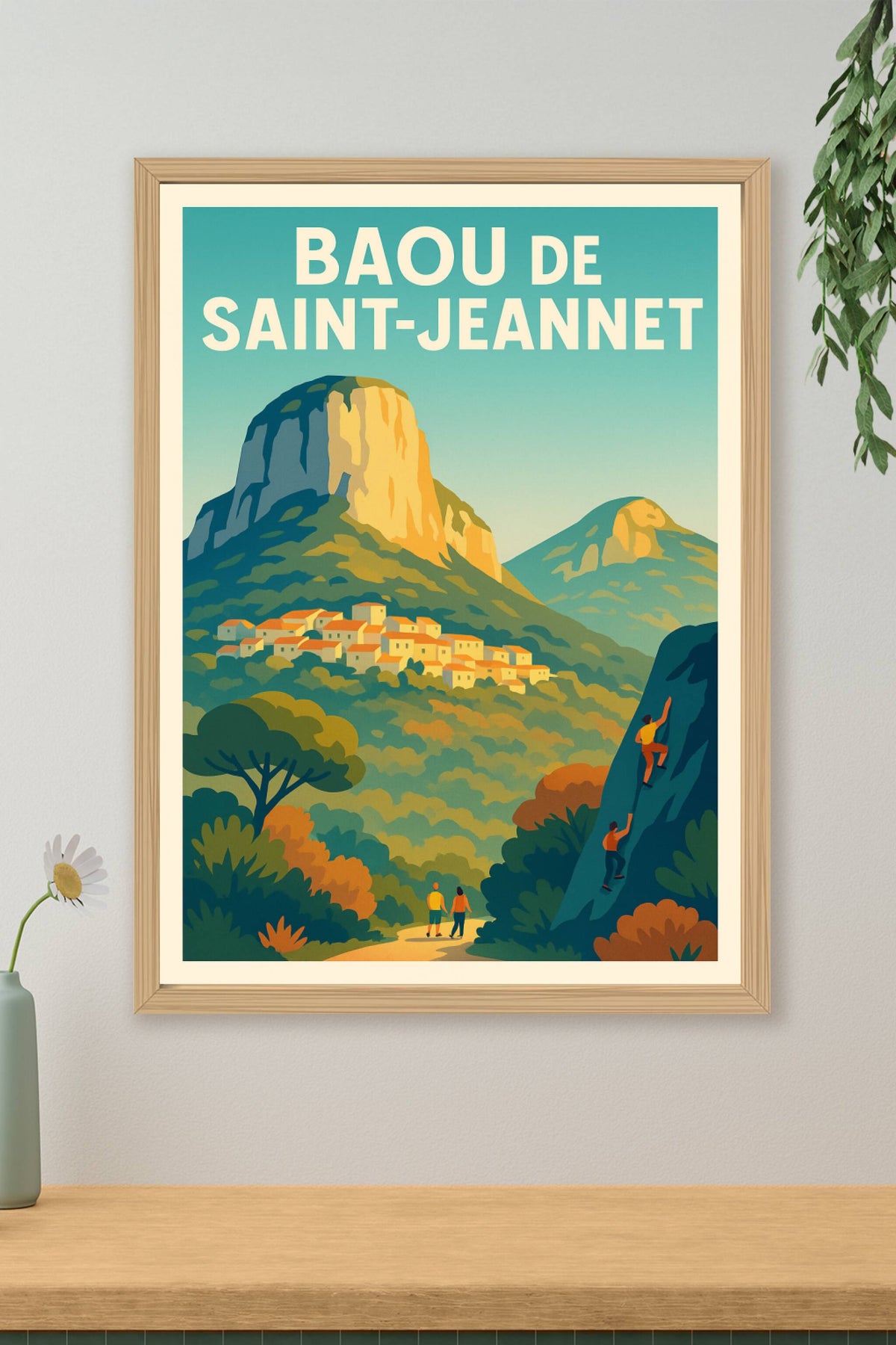 Affiche de Baou de Saint-Jeannet - L'emblème majestueux de l'arrière-pays niçois