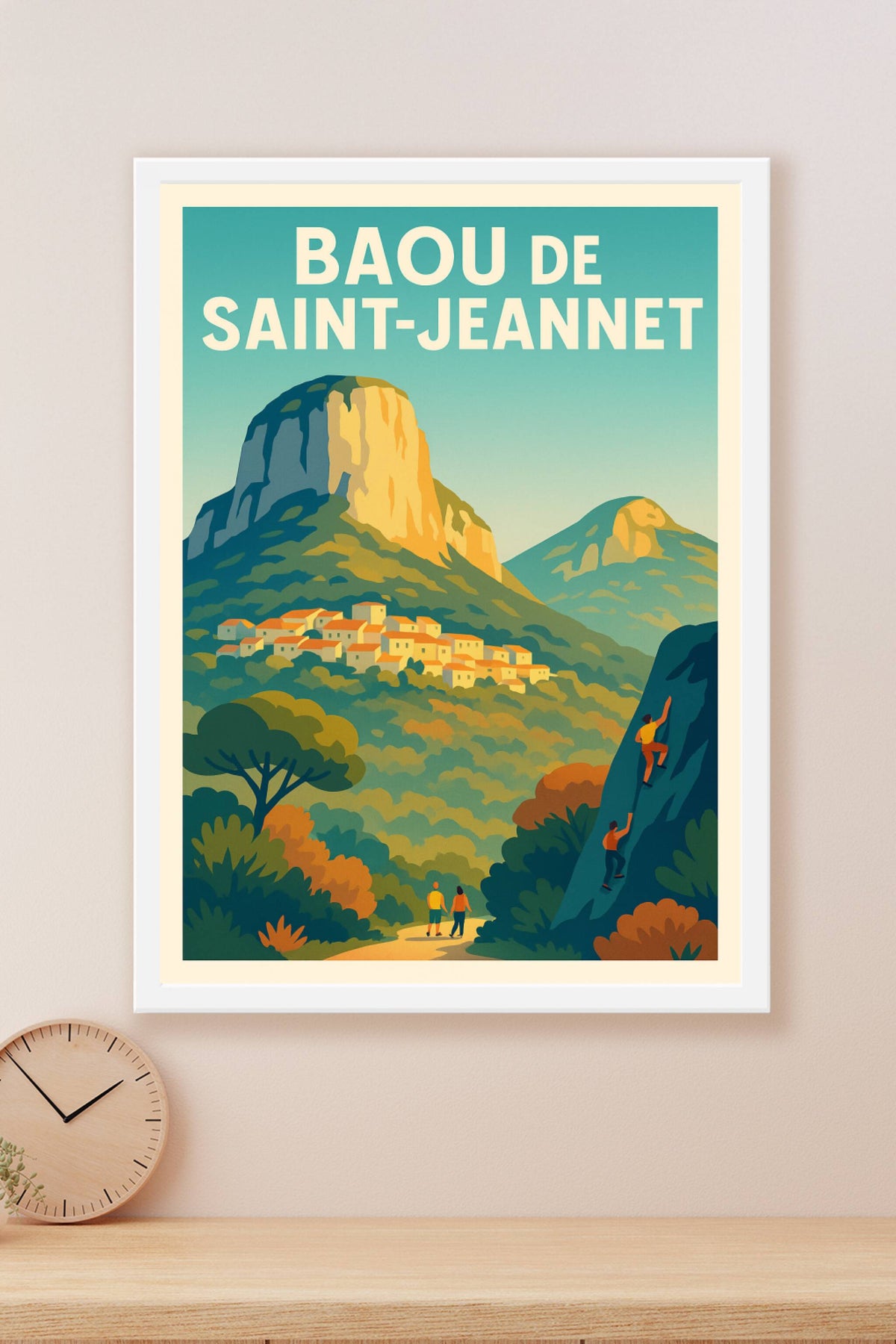 Affiche de Baou de Saint-Jeannet - L'emblème majestueux de l'arrière-pays niçois