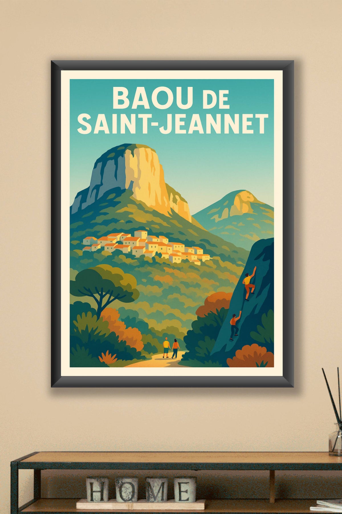 Affiche de Baou de Saint-Jeannet - L'emblème majestueux de l'arrière-pays niçois