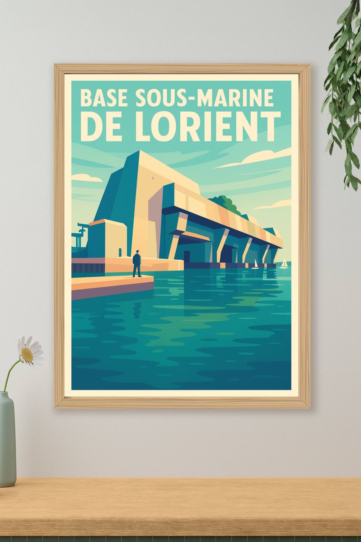 Affiche de Base sous-marine de Lorient - L'héritage monumental entre terre et mer